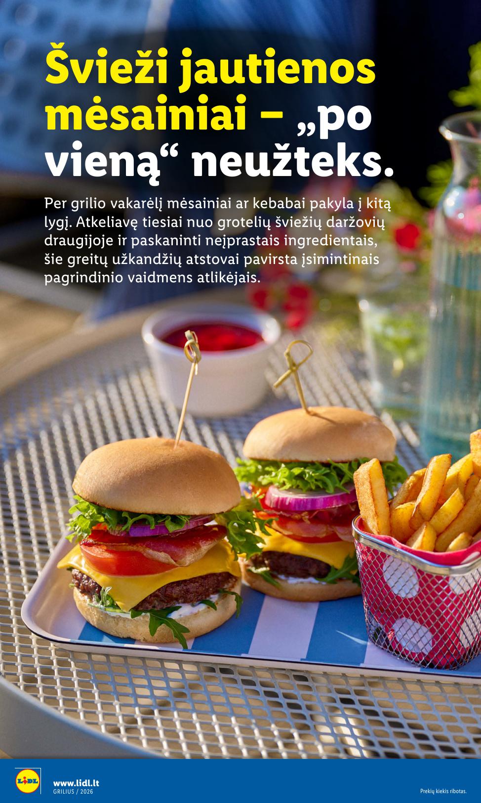 LIDL grilio katalogas "Grilis gardumo, kaina pigumo"