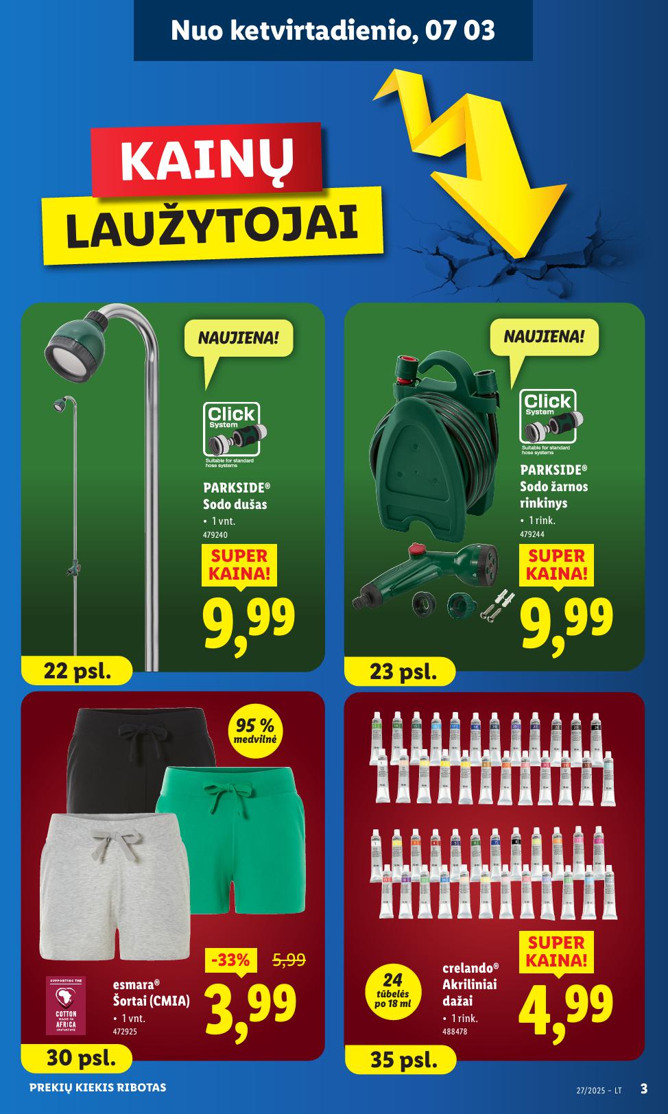 LIDL ne maisto prekių leidinys 2025.06.30 - 2025.07.06