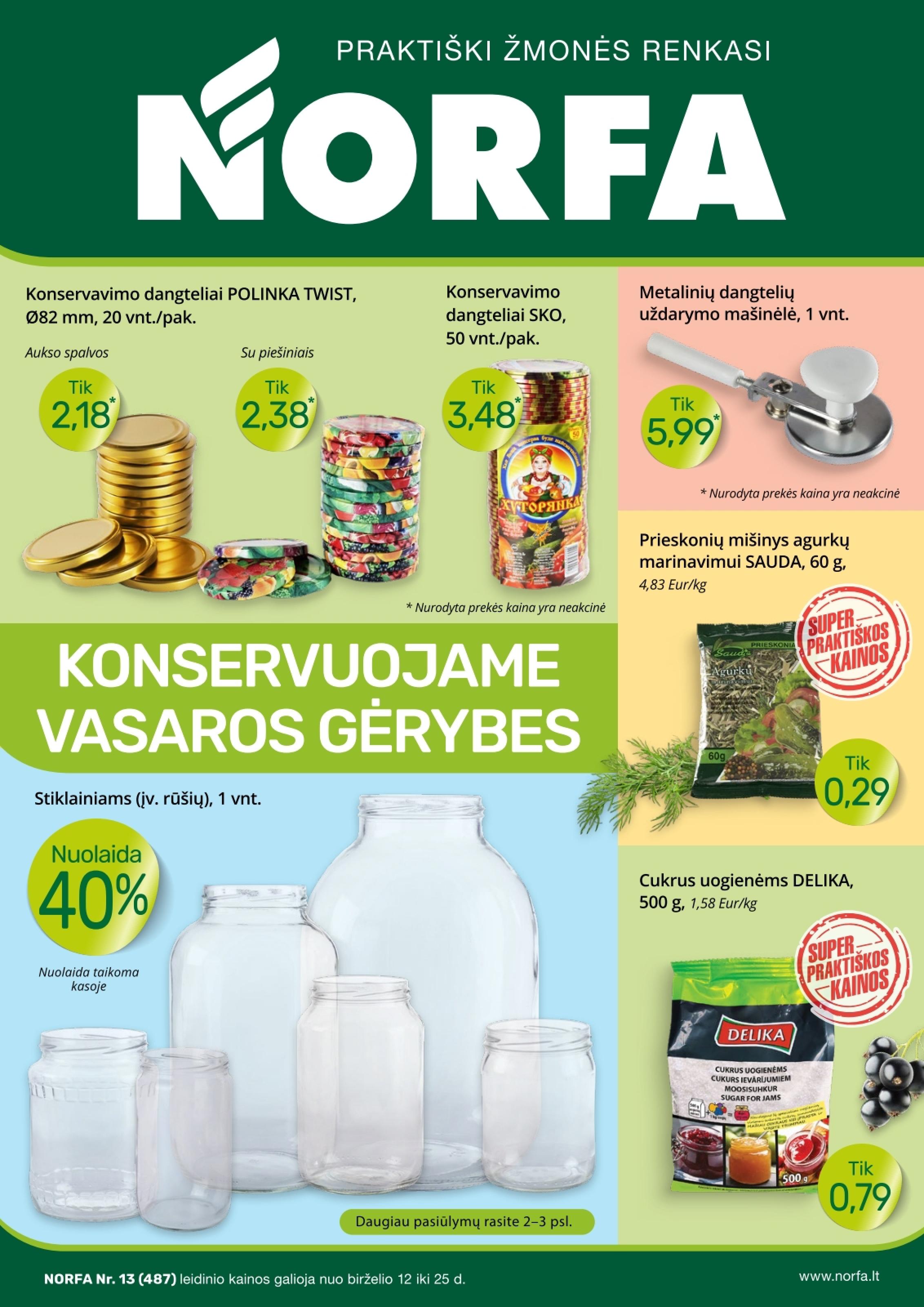 Naujausias NORFA kaininis katalogas 2025.06.12 - 2025.06.25