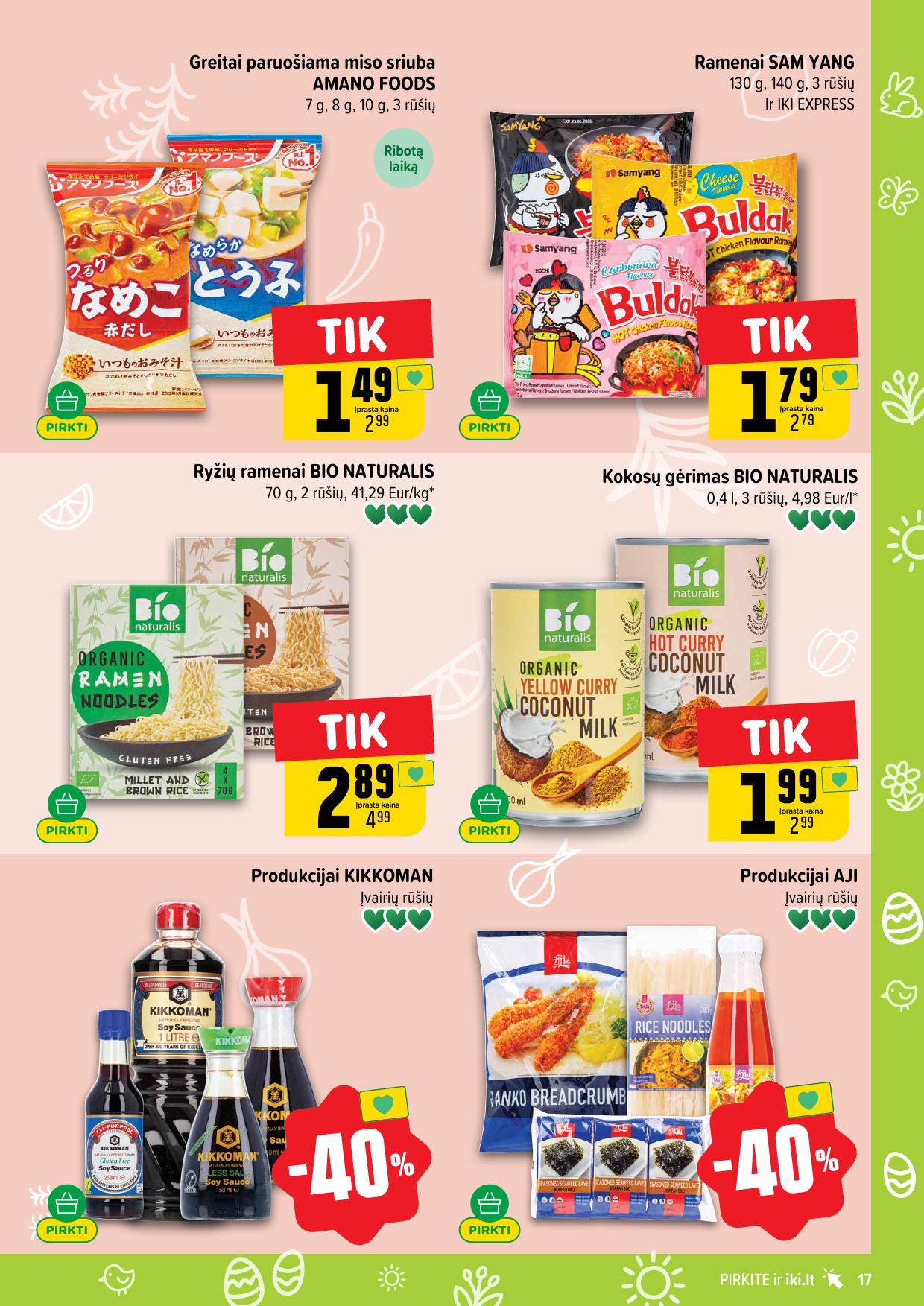 Naujausias IKI kaininis katalogas 2026.03.16 - 2026.03.22