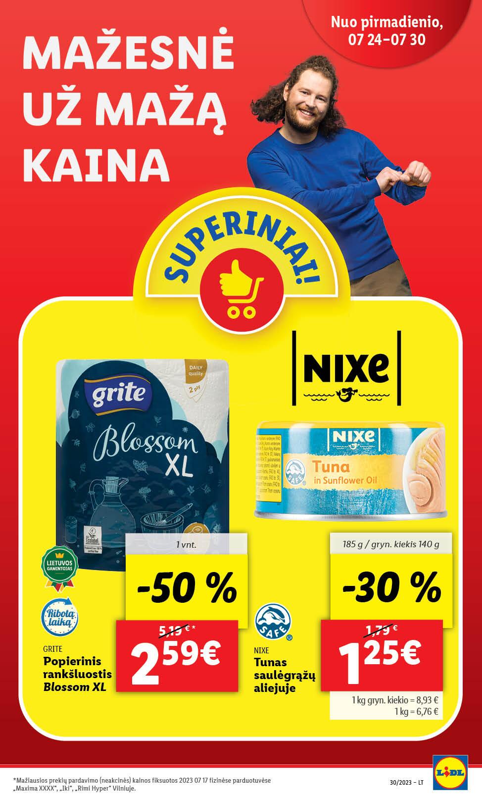 Naujausias LIDL kaininis katalogas 2023.07.24 - 2023.07.30