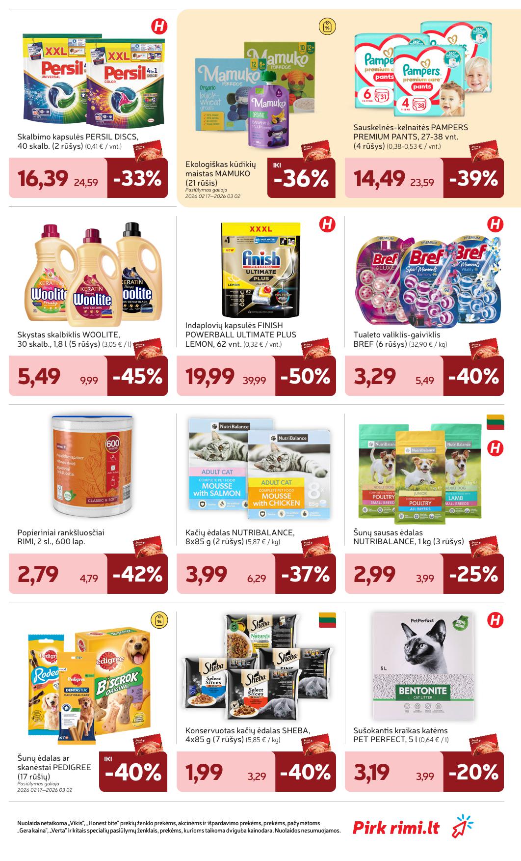 Naujausias RIMI kaininis katalogas 2026.02.24 - 2026.03.02