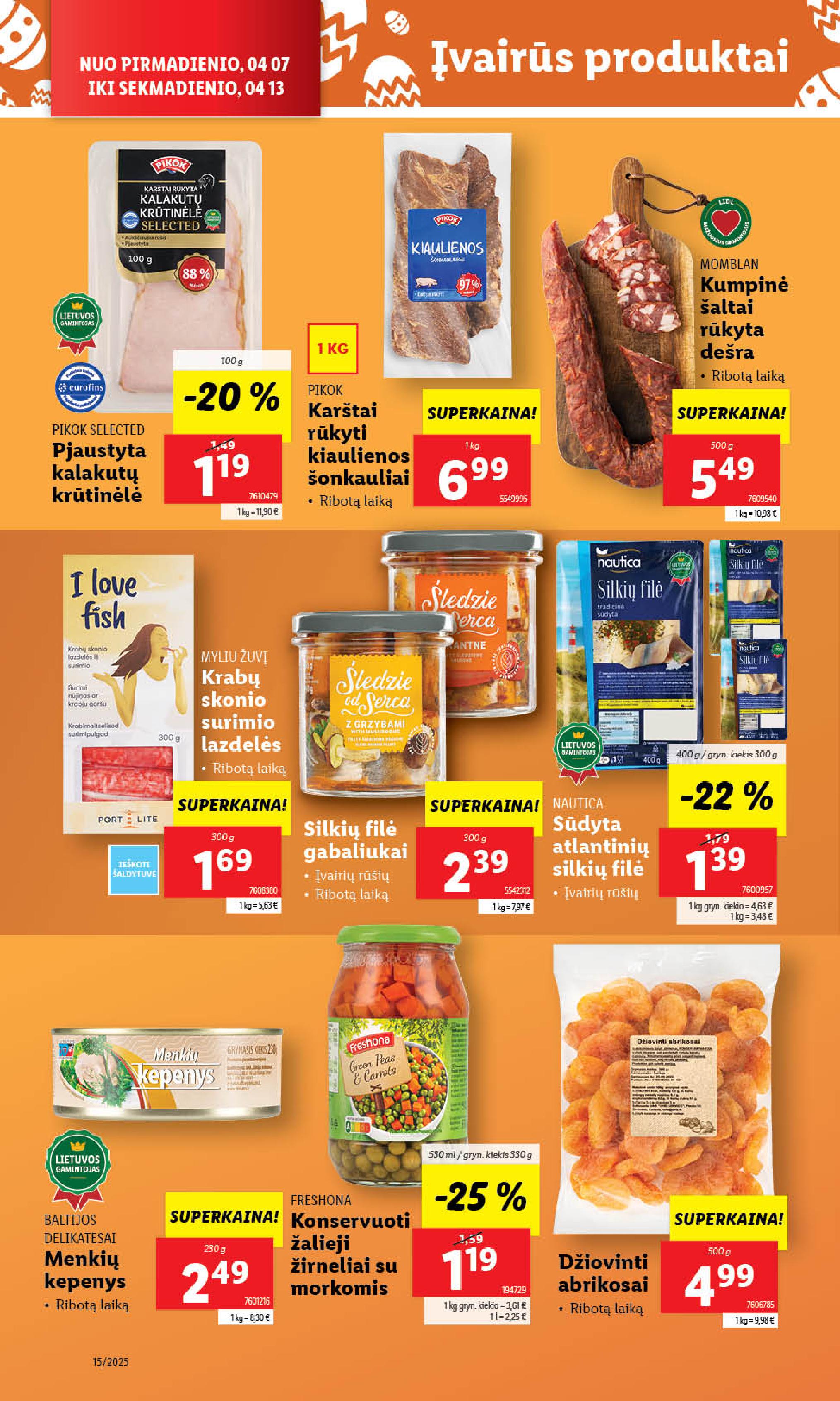 Naujausias LIDL kaininis katalogas 2025.04.07 - 2025.04.13