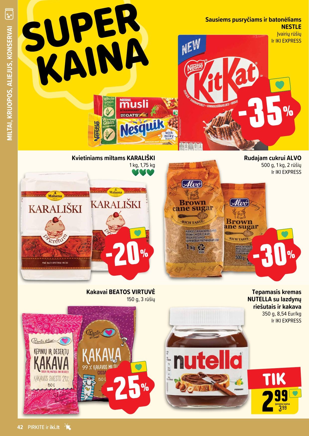 Naujausias IKI kaininis katalogas 2024.03.04 - 2024.03.10
