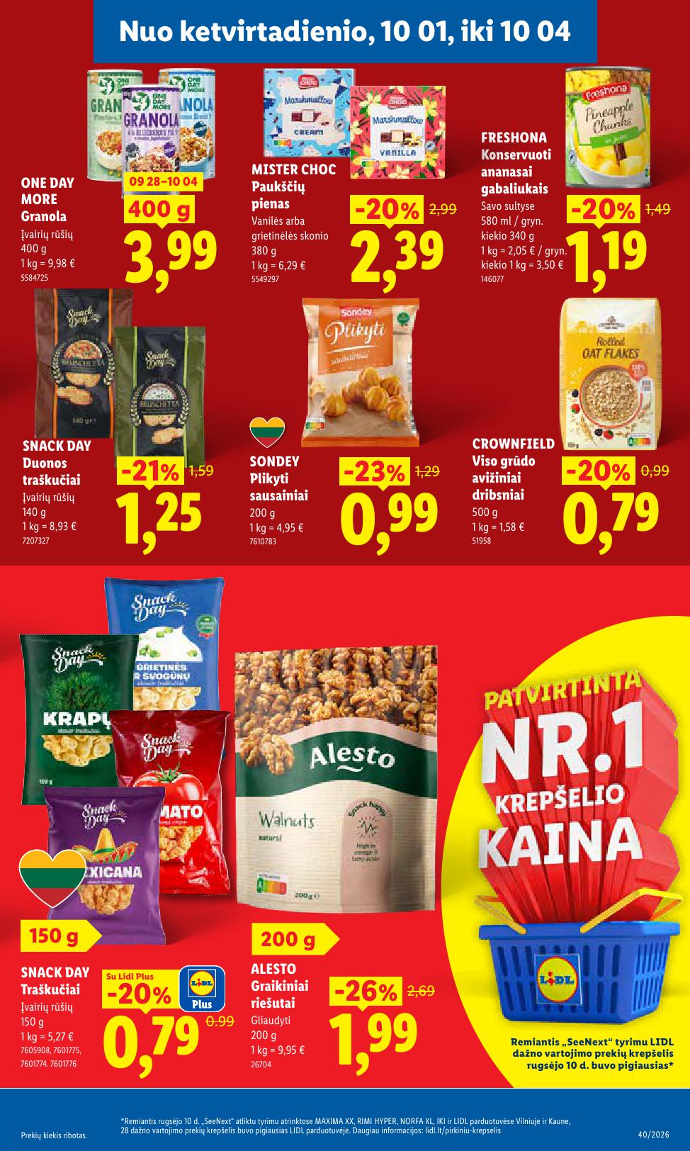 Naujausias LIDL kaininis katalogas 2026.09.28 - 2026.10.04