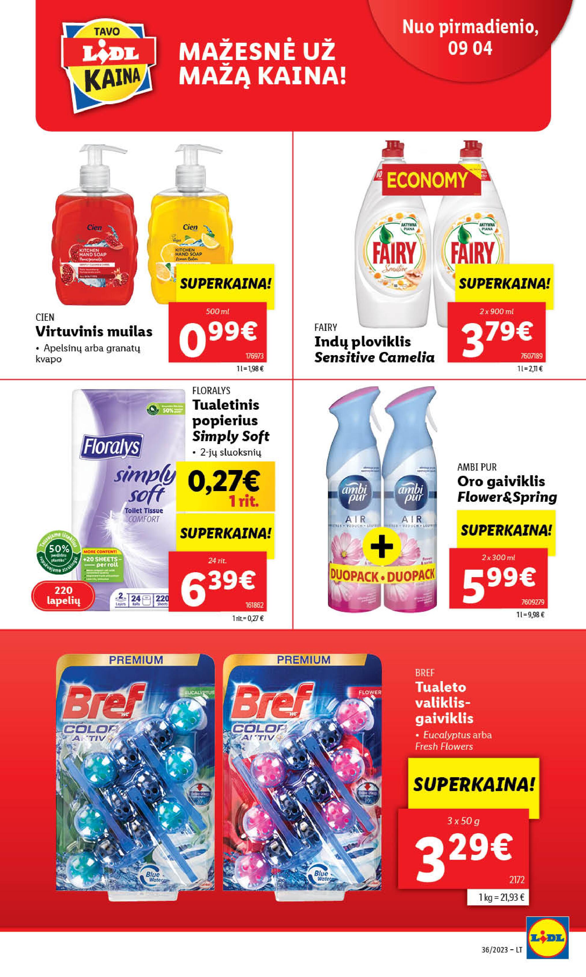 Naujausias LIDL kaininis katalogas 2023.09.04 - 2023.09.10