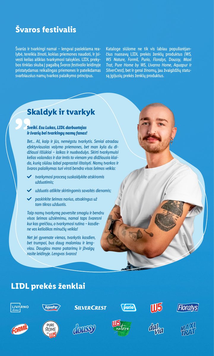 LIDL švaros prekių katalogas "Švaros festivalis" galioja nuo 2023.02.09