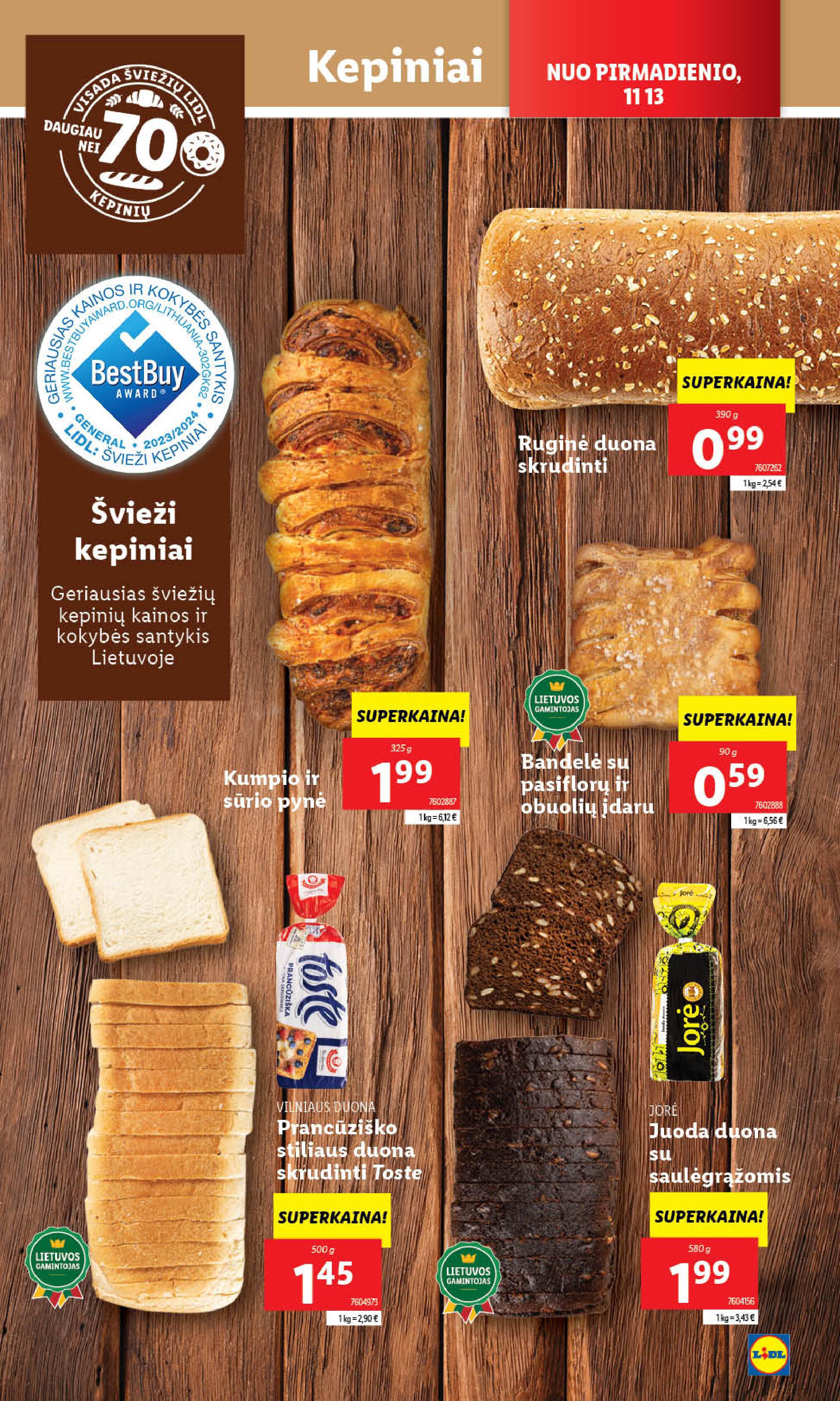Naujausias LIDL kaininis katalogas 2023.11.13 - 2023.11.19