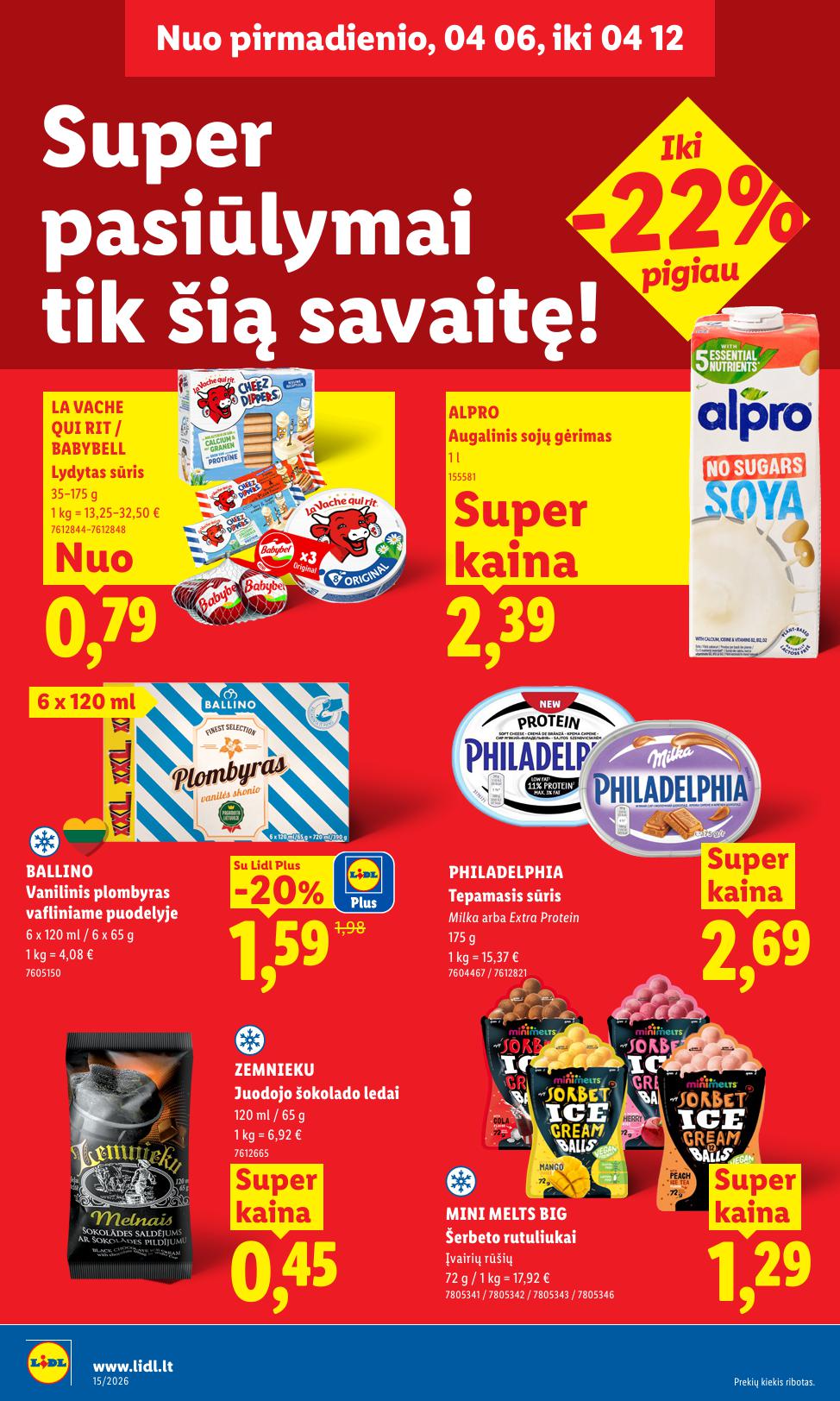 Naujausias LIDL kaininis katalogas 2026.04.06 - 2026.04.12