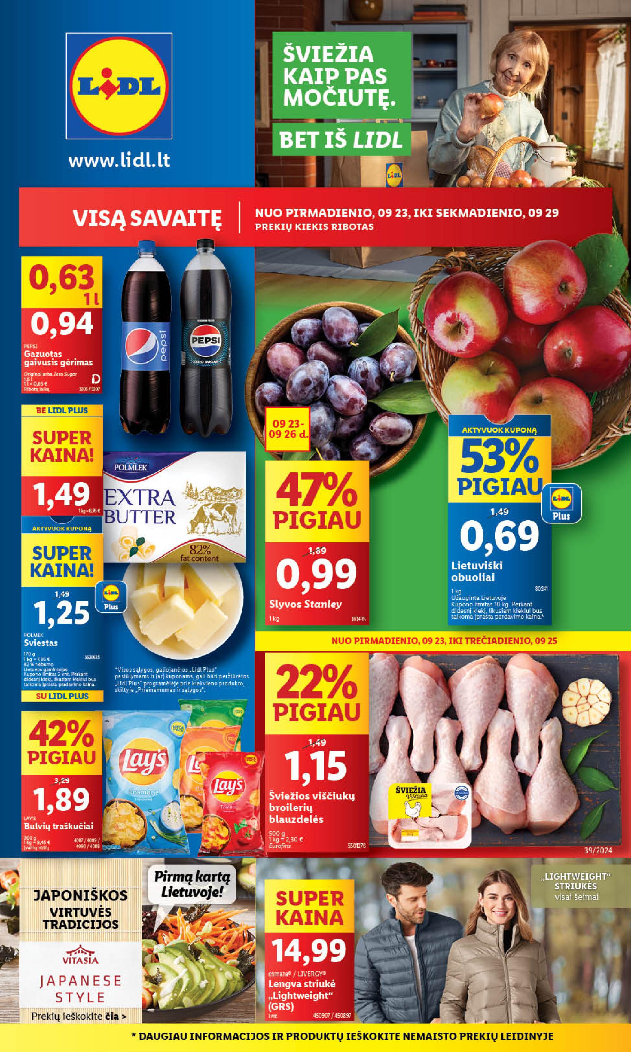 Naujausias LIDL kaininis katalogas 2024.09.23 - 2024.09.29