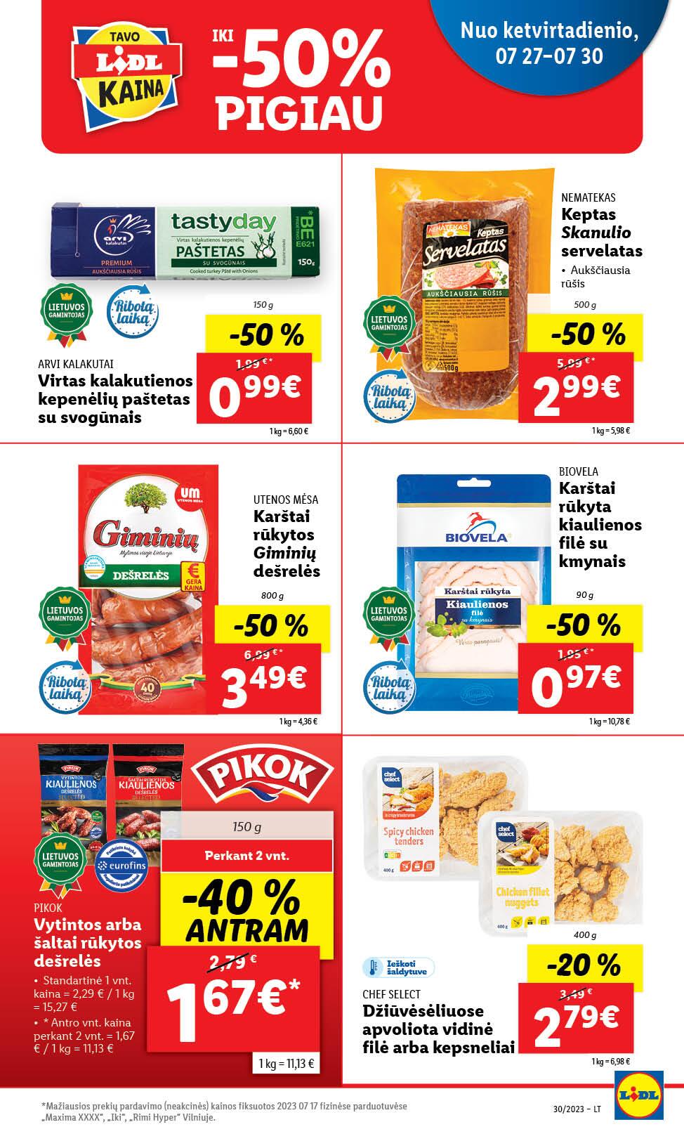 Naujausias LIDL kaininis katalogas 2023.07.24 - 2023.07.30