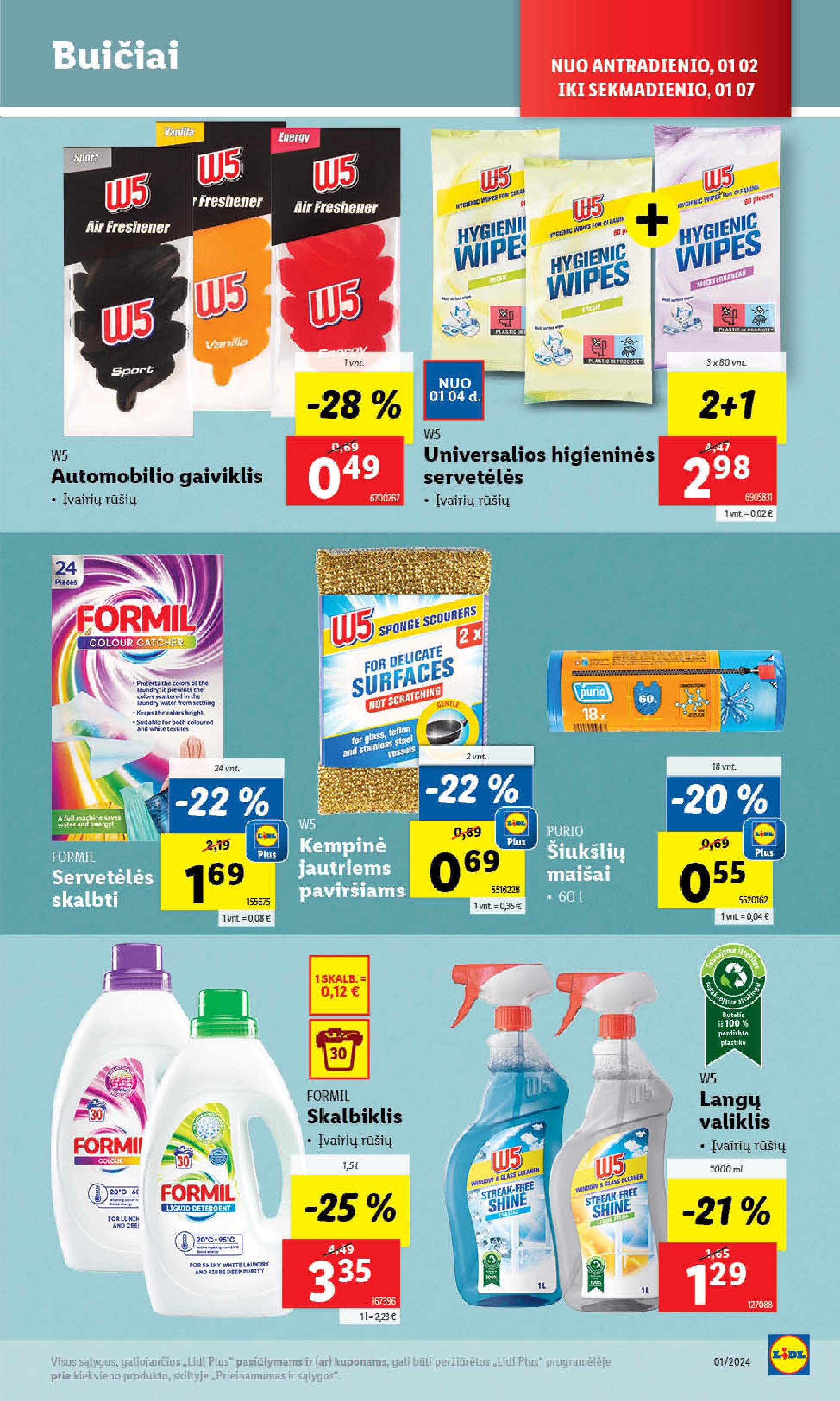 Naujausias LIDL kaininis katalogas 2024.01.02 - 2024.01.07