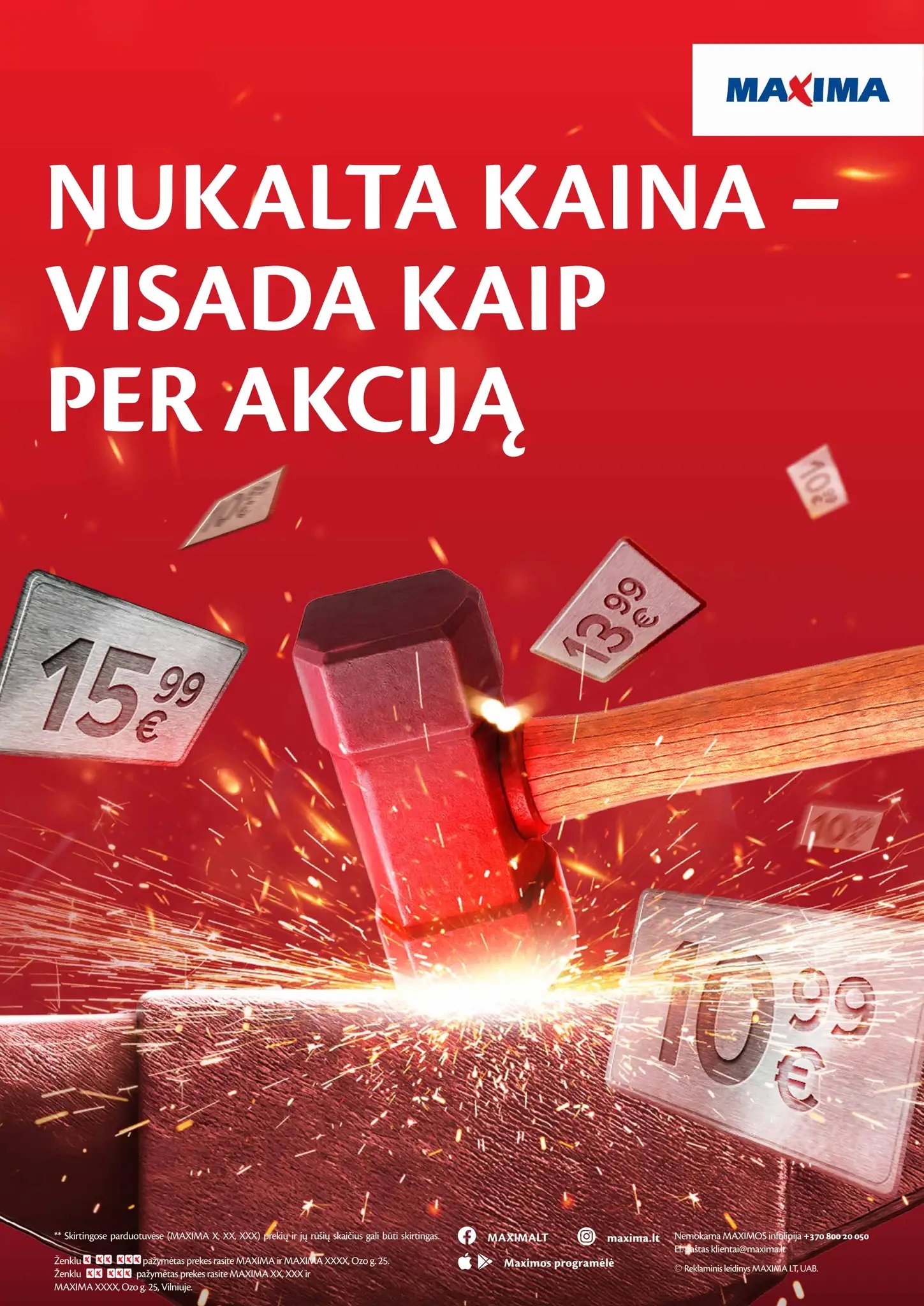 MAXIMA asortimento katalogas "Nukalta kaina – visada kaip per akciją"