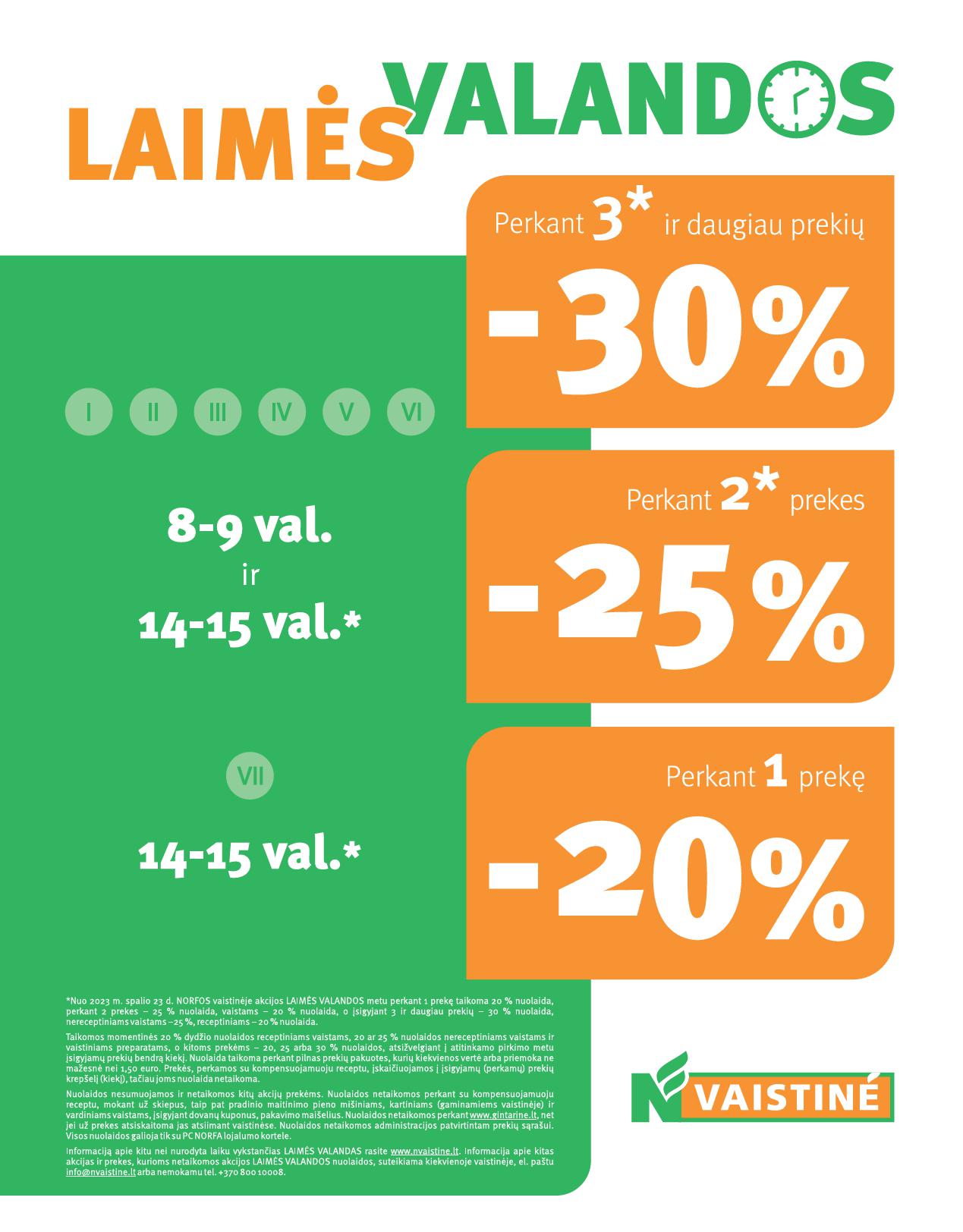 NORFOS vaistinės akcijų ir nuolaidų leidinys 2026.03.01 - 2026.03.31