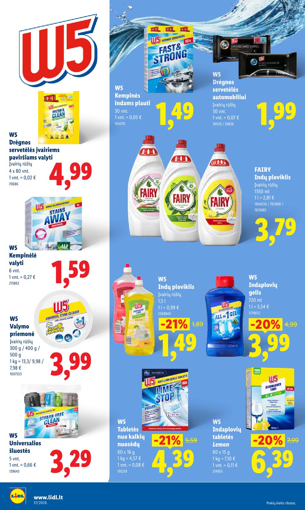 Naujausias LIDL kaininis katalogas 2026.09.07 - 2026.09.13