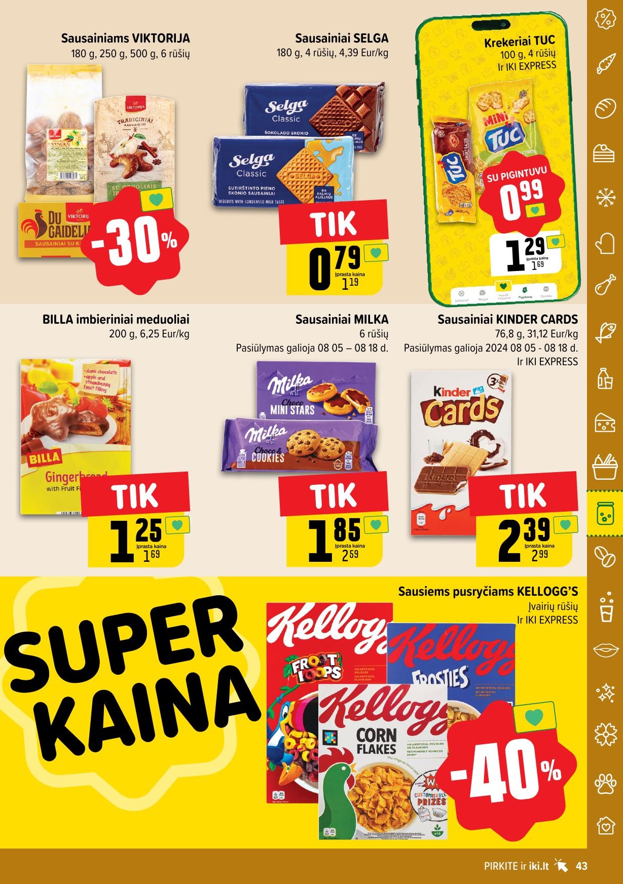 Naujausias IKI kaininis katalogas 2024.08.12 - 2024.08.18