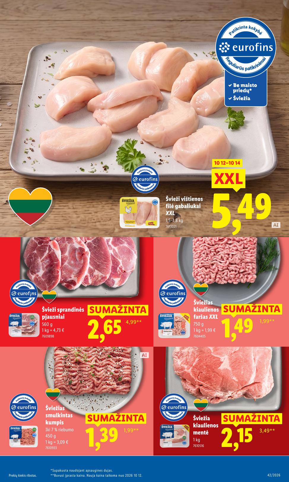 Naujausias LIDL kaininis katalogas 2026.10.12 - 2026.10.18