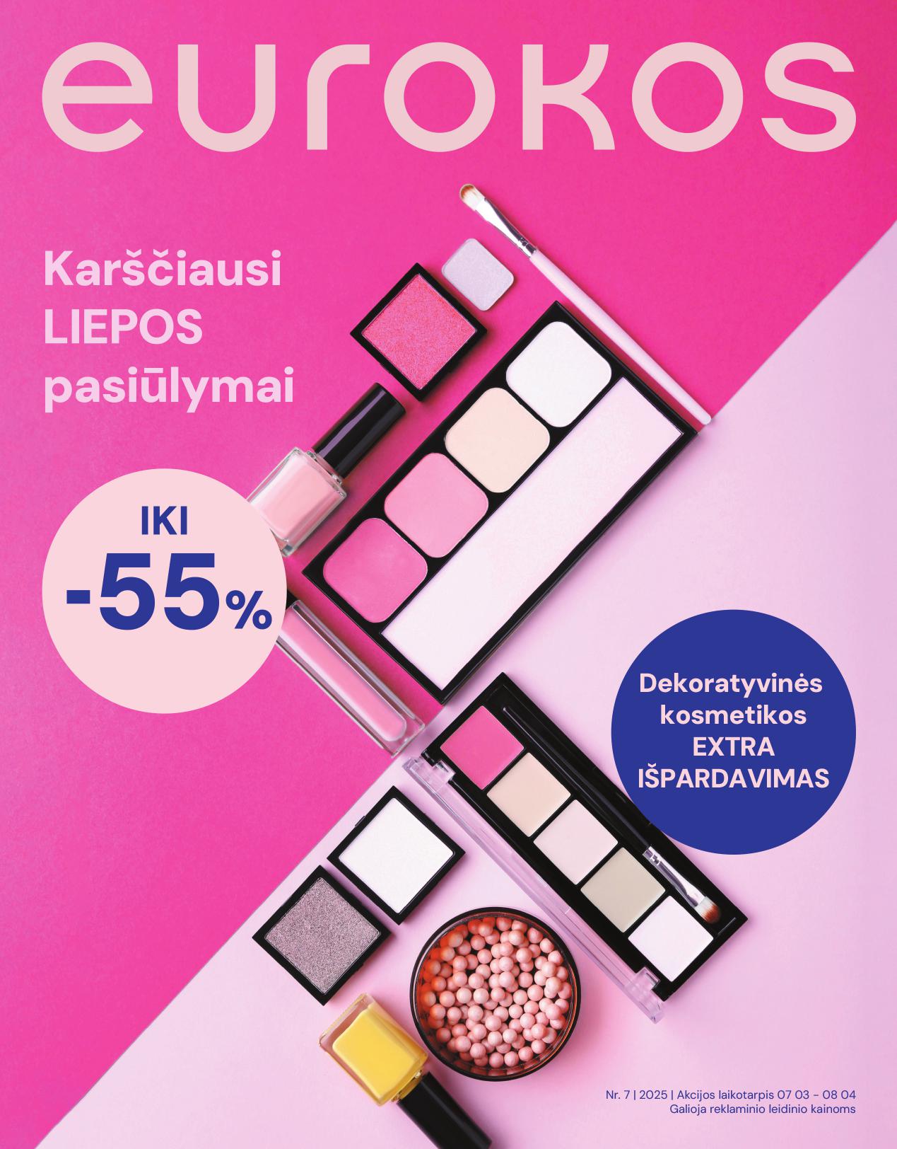 EUROKOS akcijų ir nuolaidų leidinys  2025.07.03 - 2025.08.04