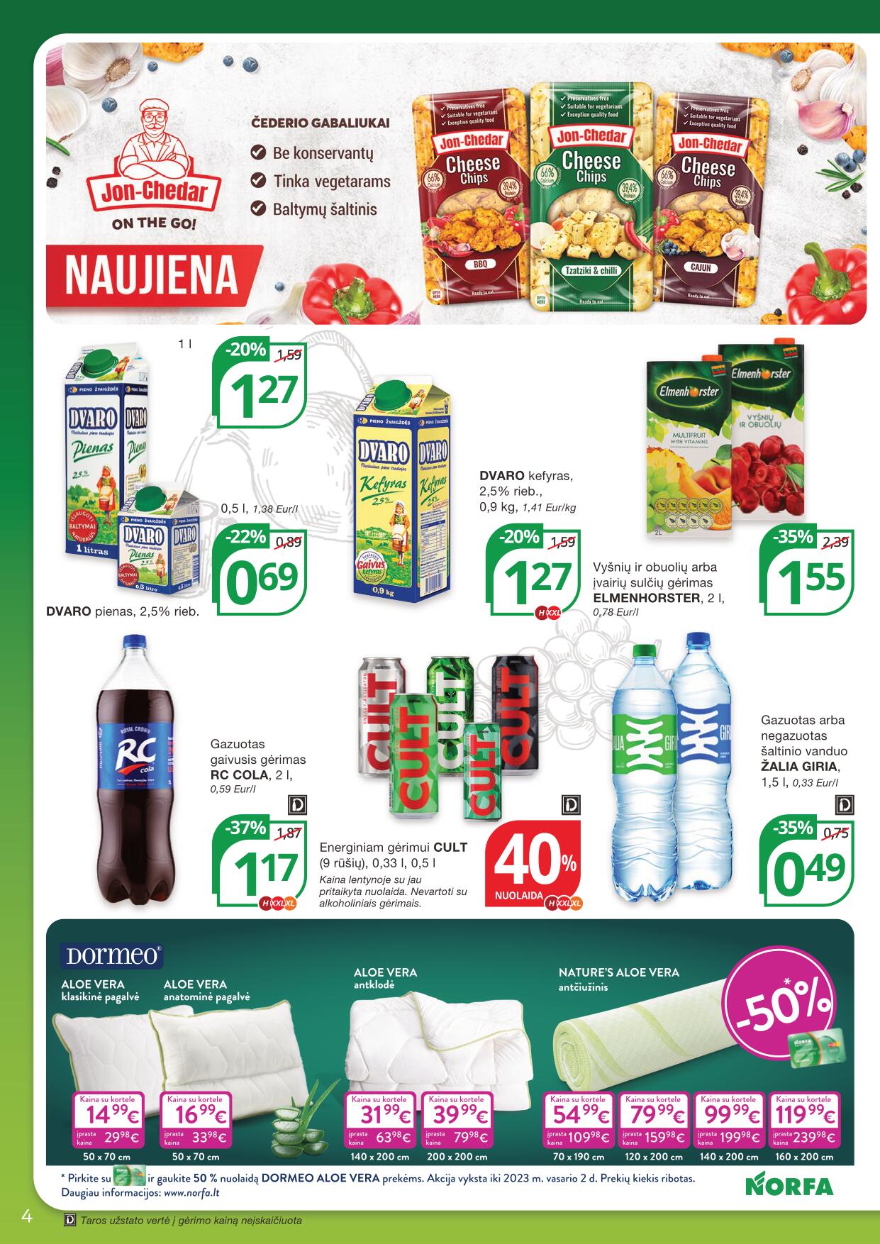 Naujausias NORFA kaininis katalogas 2023.01.05 - 2023.01.11