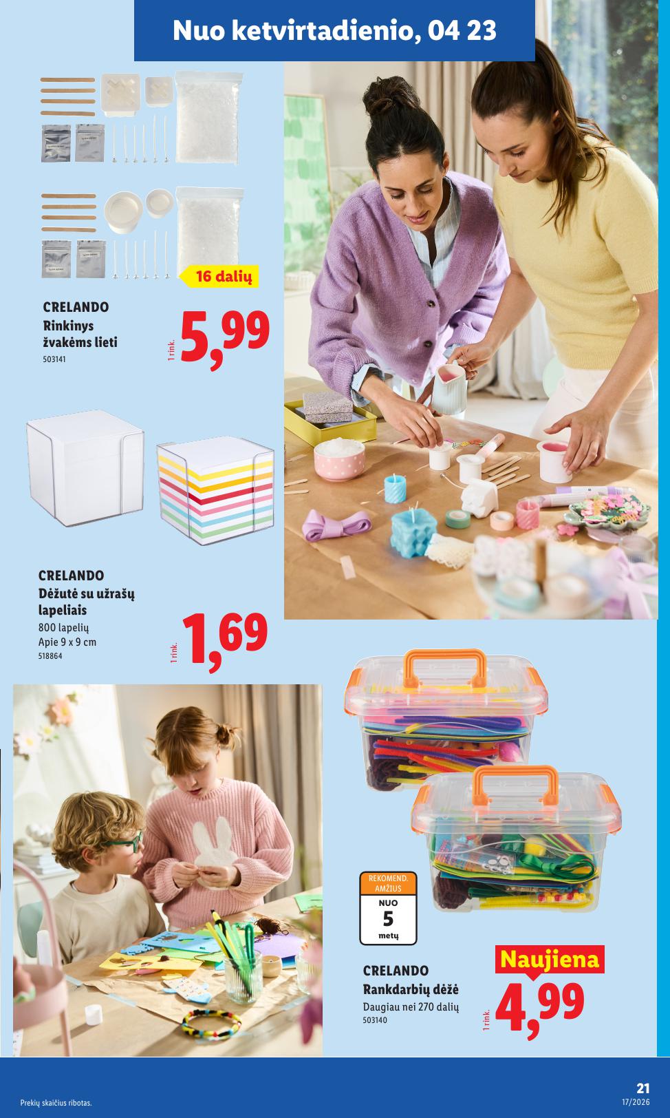 LIDL ne maisto prekių leidinys 2026.04.20 - 2026.04.26