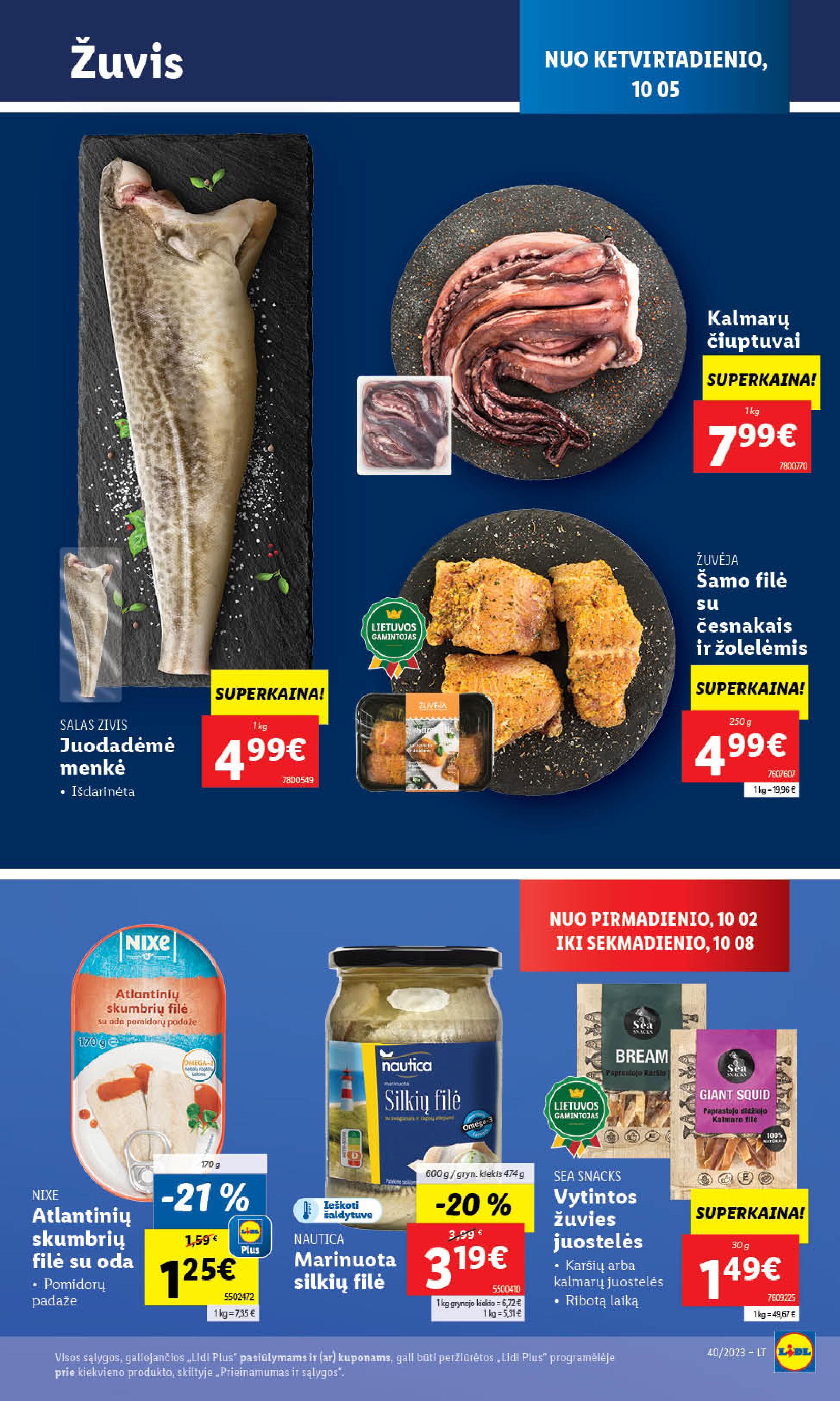 Naujausias LIDL kaininis katalogas 2023.10.02 - 2023.10.08