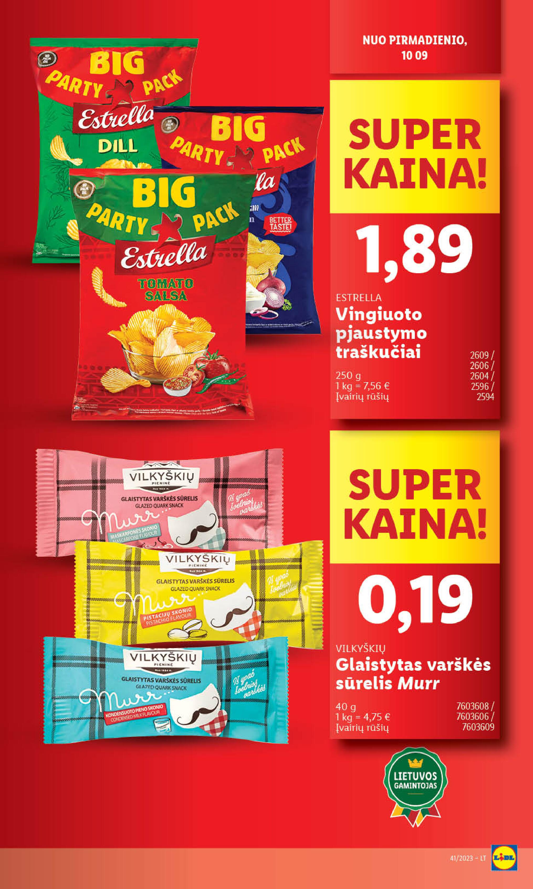 Naujausias LIDL kaininis katalogas 2023.10.09 - 2023.10.15