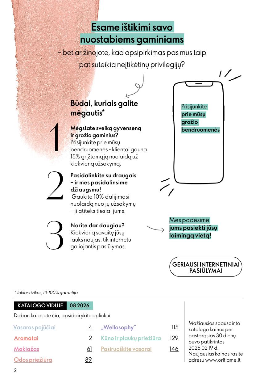 Naujas ORIFLAME katalogas galioja 2026.06.03 - 2026.06.23