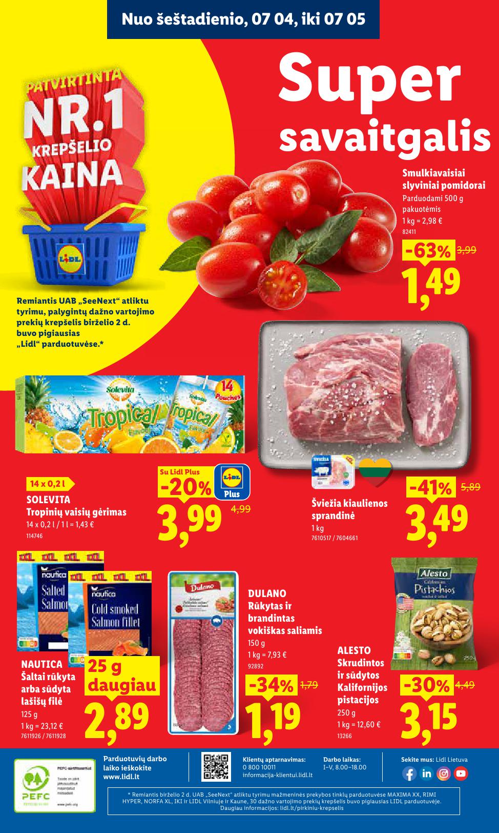 Naujausias LIDL kaininis katalogas 2026.06.29 - 2026.07.05