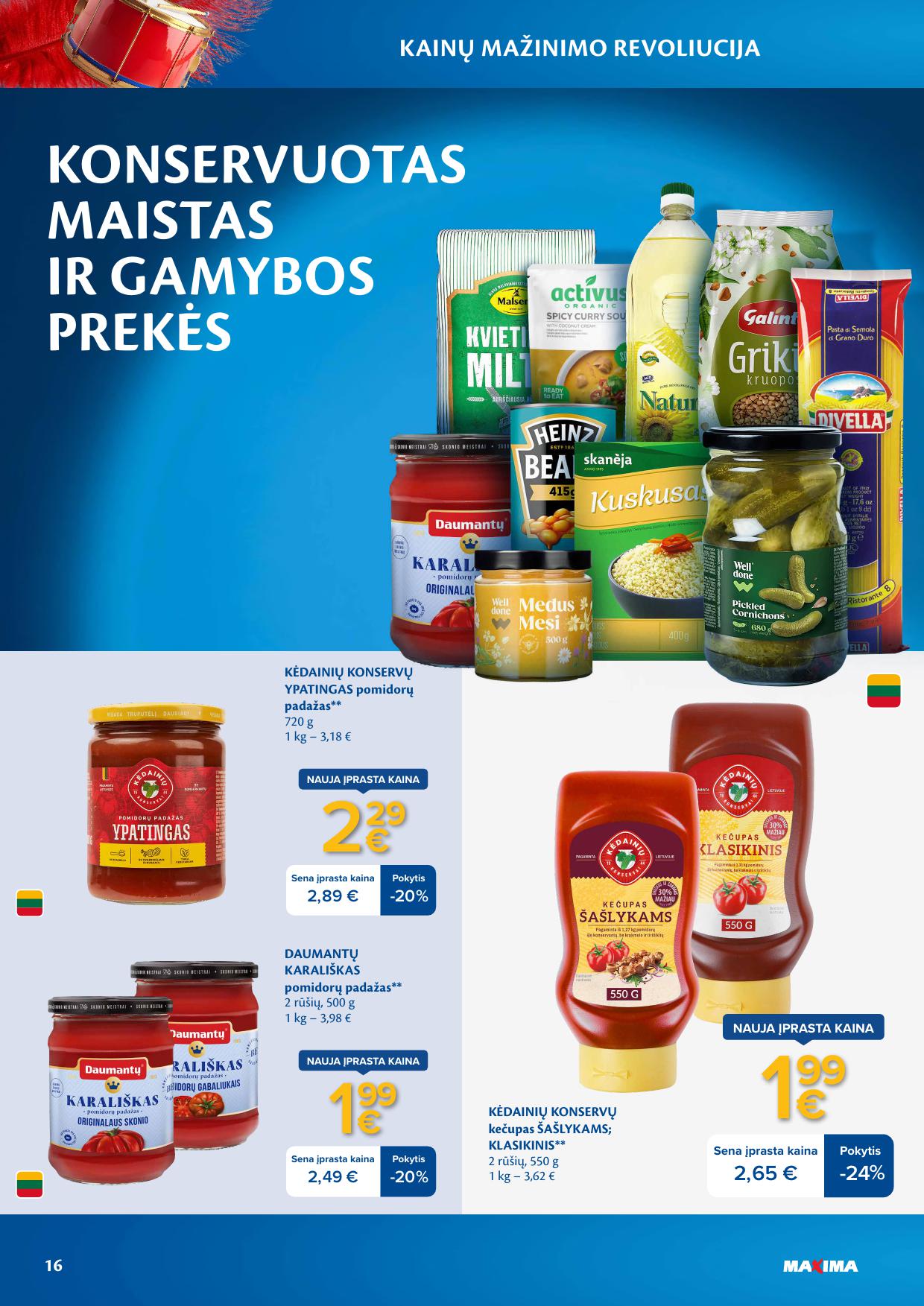 MAXIMA nuolaidų leidinys "Kainų mažinimo revoliucija"