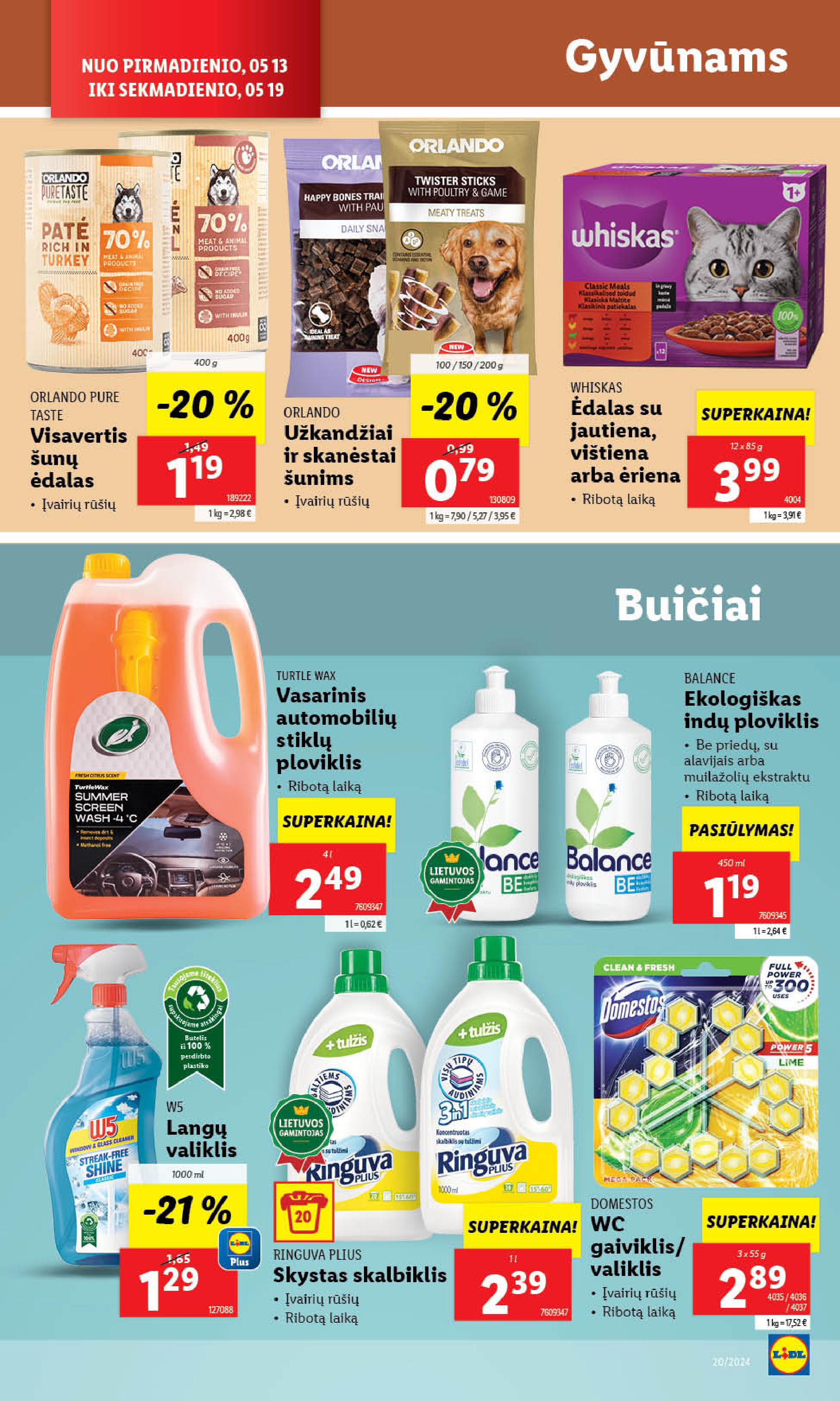 Naujausias LIDL kaininis katalogas 2024.05.13 - 2024.05.19