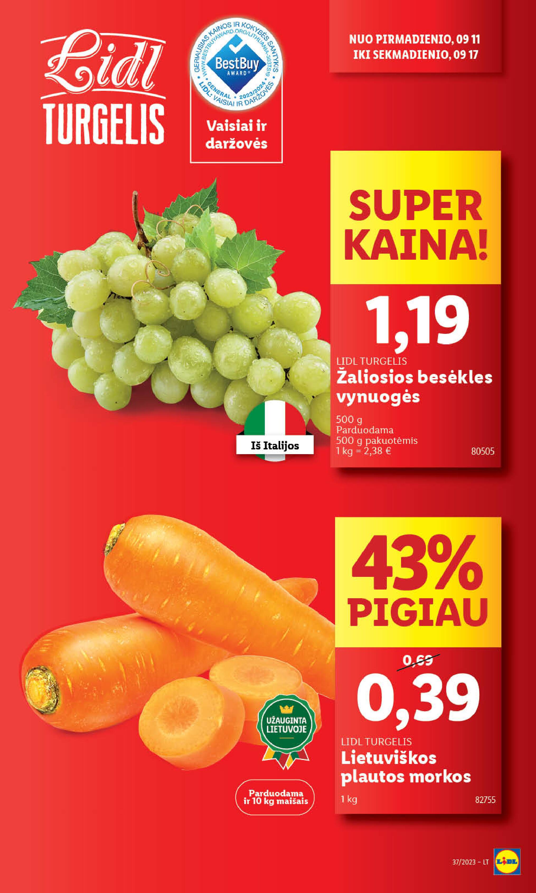 Naujausias LIDL kaininis katalogas 2023.09.11 - 2023.09.17