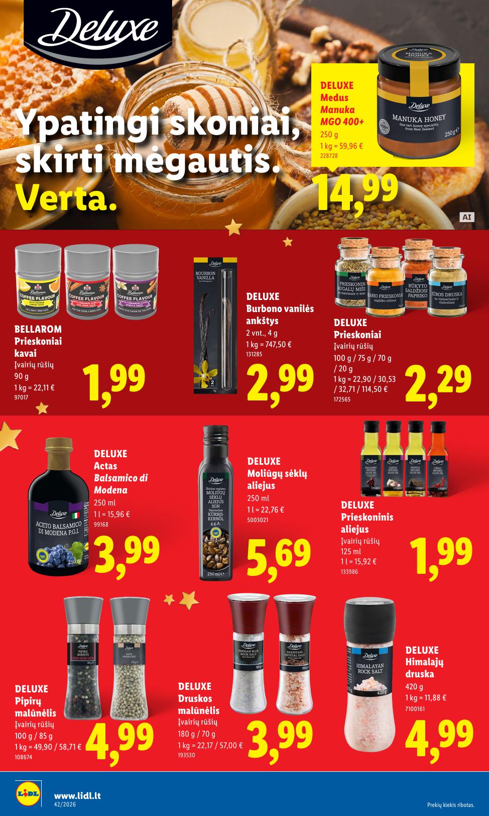 Naujausias LIDL kaininis katalogas 2026.10.12 - 2026.10.18