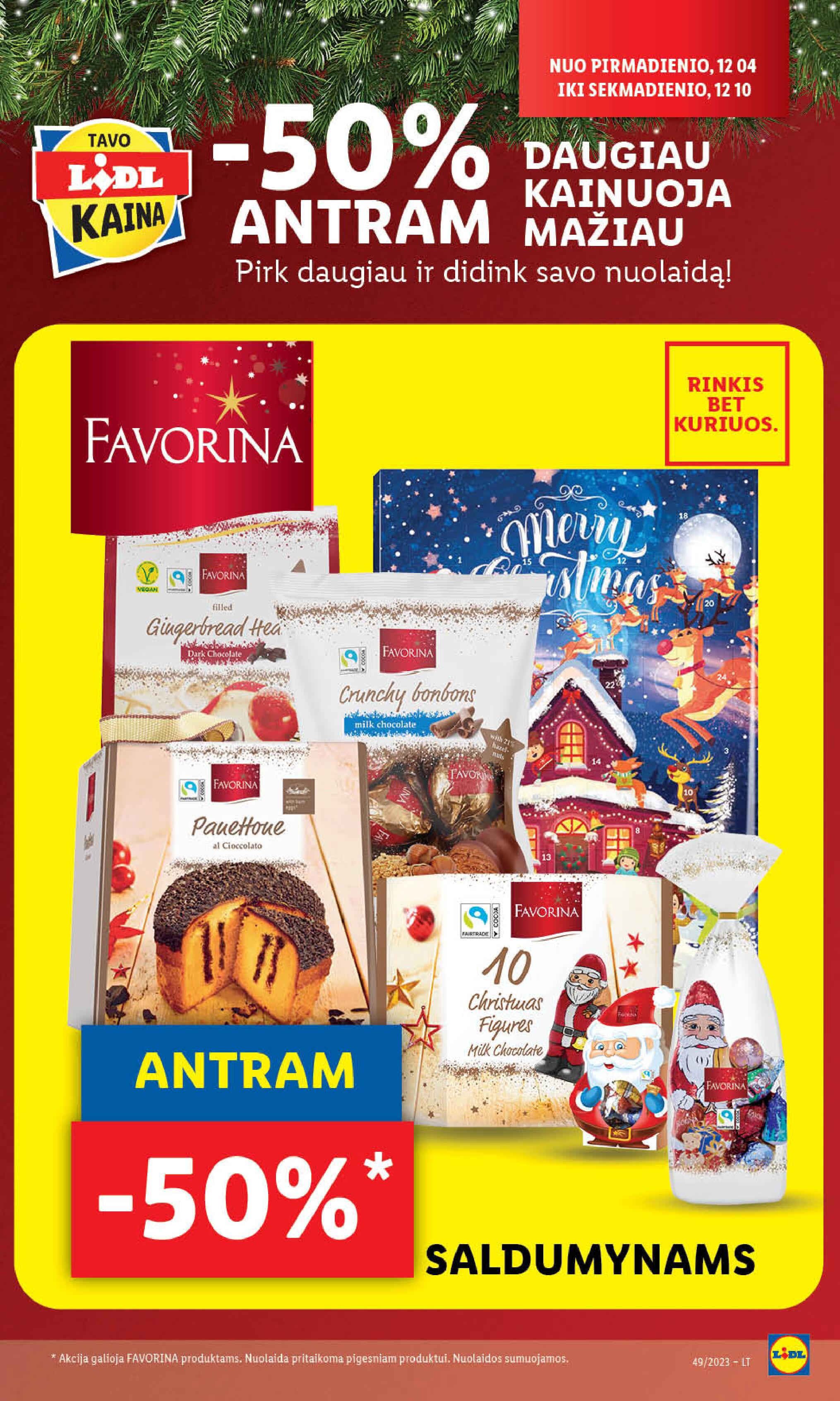 Naujausias LIDL kaininis katalogas 2023.12.04 - 2023.12.10