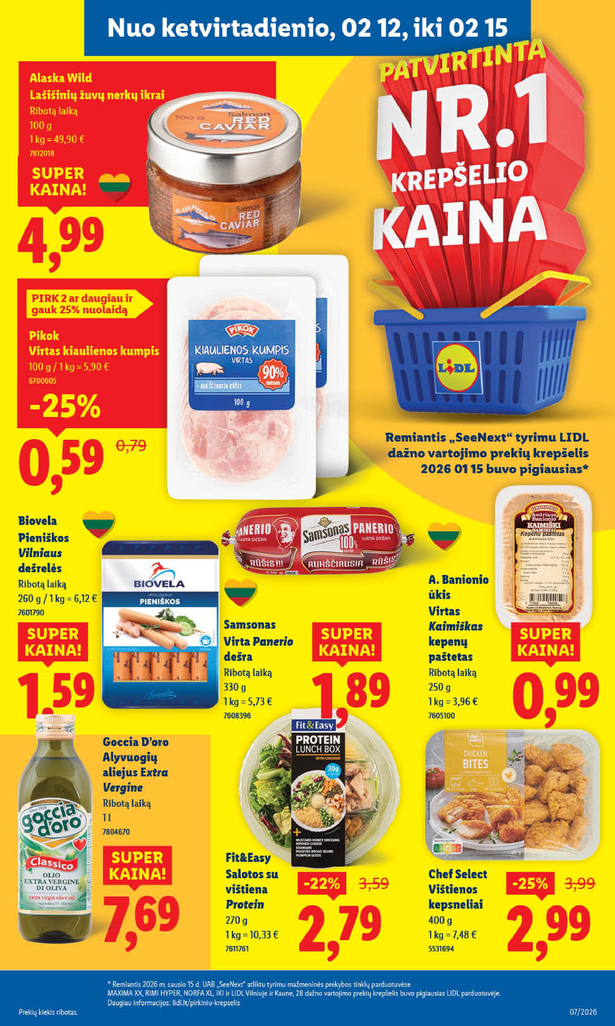 Naujausias LIDL kaininis katalogas 2026.02.09 - 2026.02.15