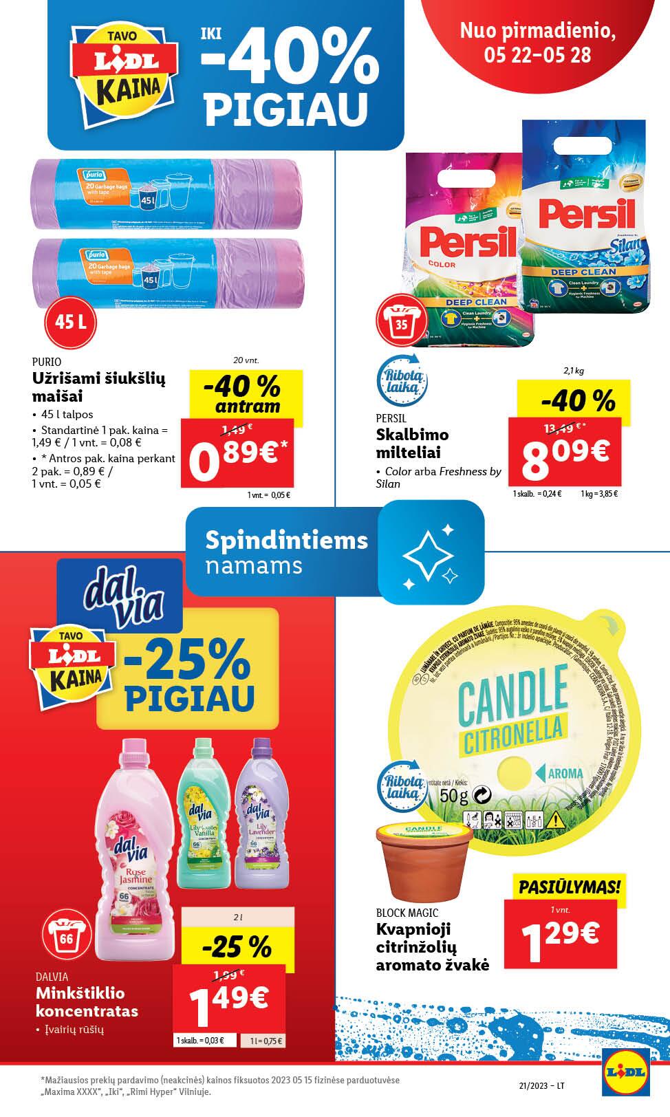Naujausias LIDL kaininis katalogas 2023.05.22 - 2023.05.28