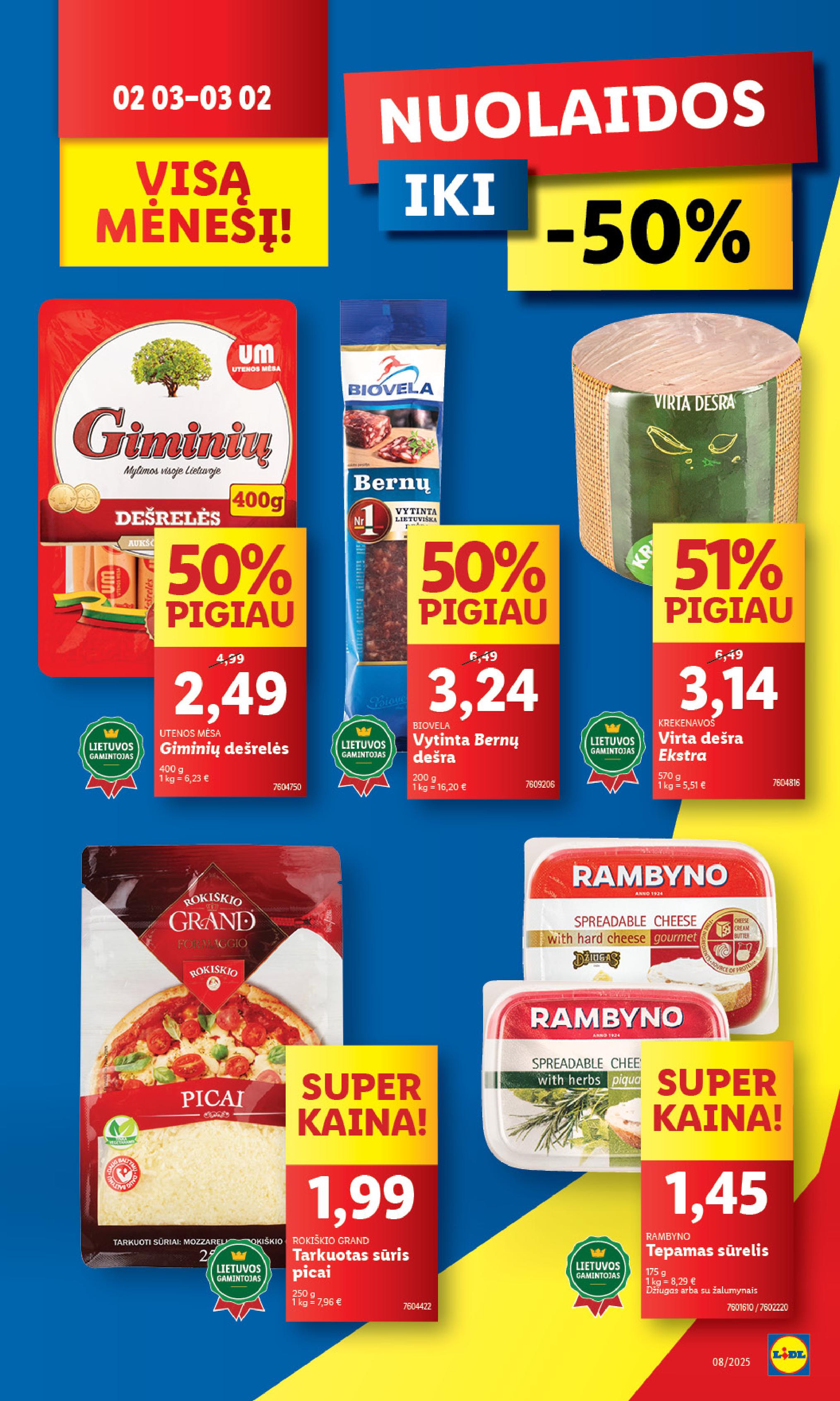 Naujausias LIDL kaininis katalogas 2025.02.17 - 2025.02.23
