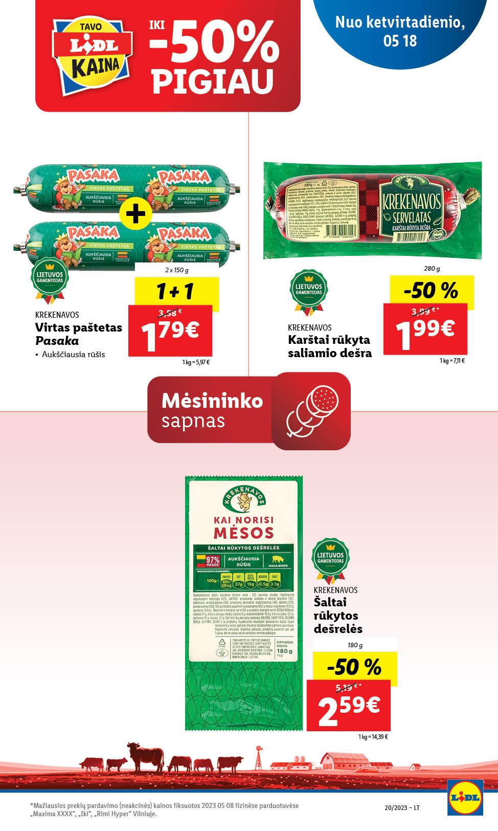 Naujausias LIDL kaininis katalogas 2023.05.15 - 2023.05.21