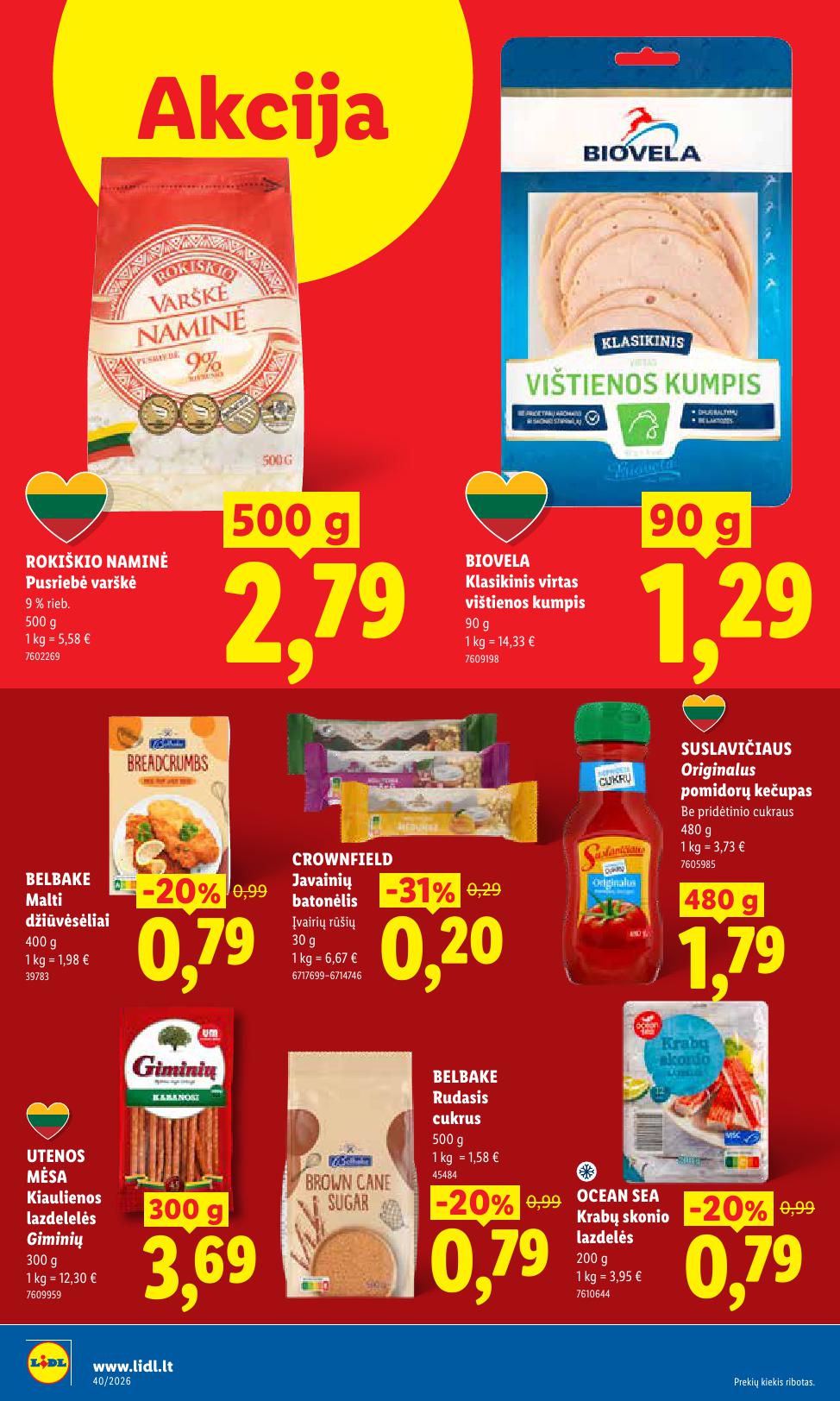 Naujausias LIDL kaininis katalogas 2026.09.28 - 2026.10.04