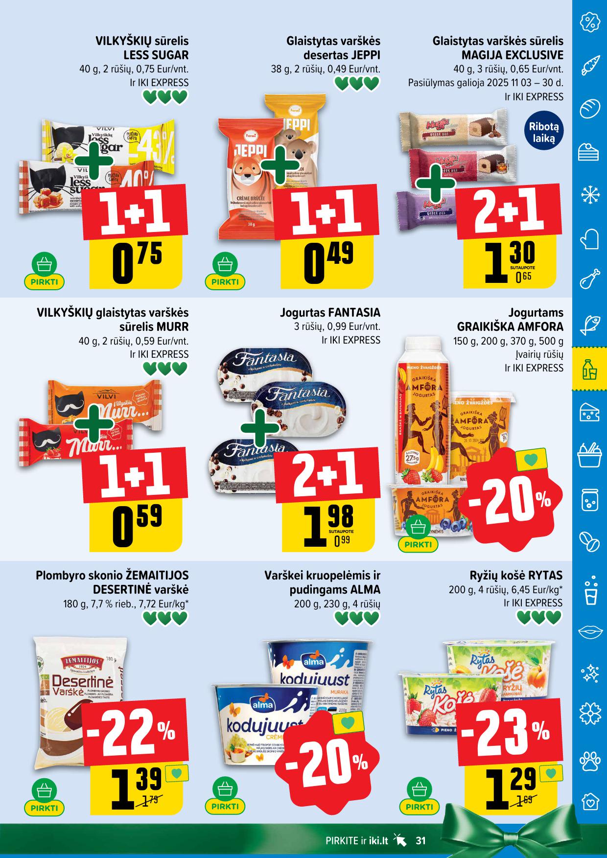 Naujausias IKI kaininis katalogas 2025.11.10 - 2025.11.16