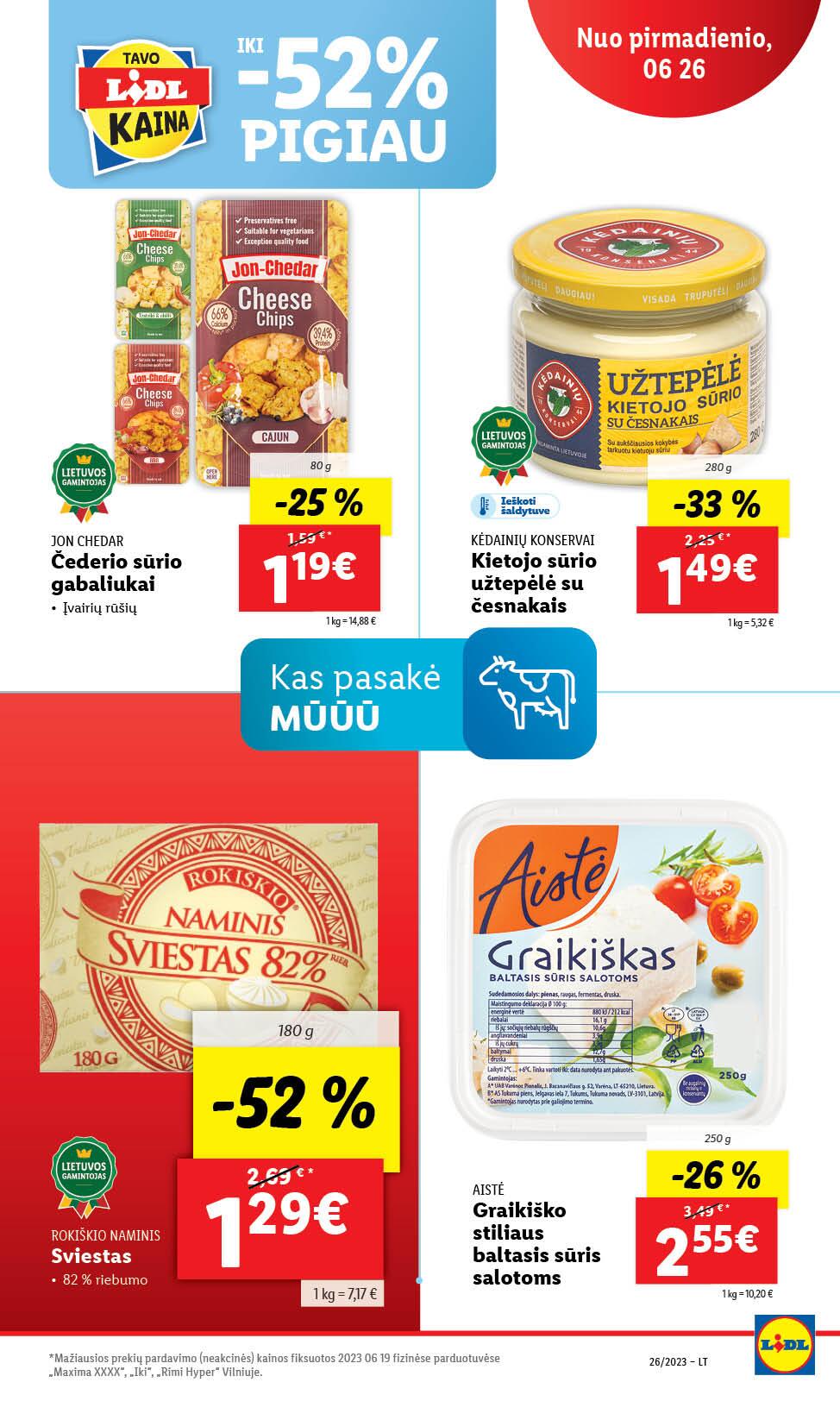 Naujausias LIDL kaininis katalogas 2023.06.26 - 2023.07.02
