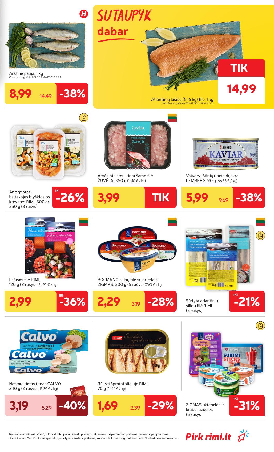 Naujausias RIMI kaininis katalogas 2026.03.17 - 2026.03.23