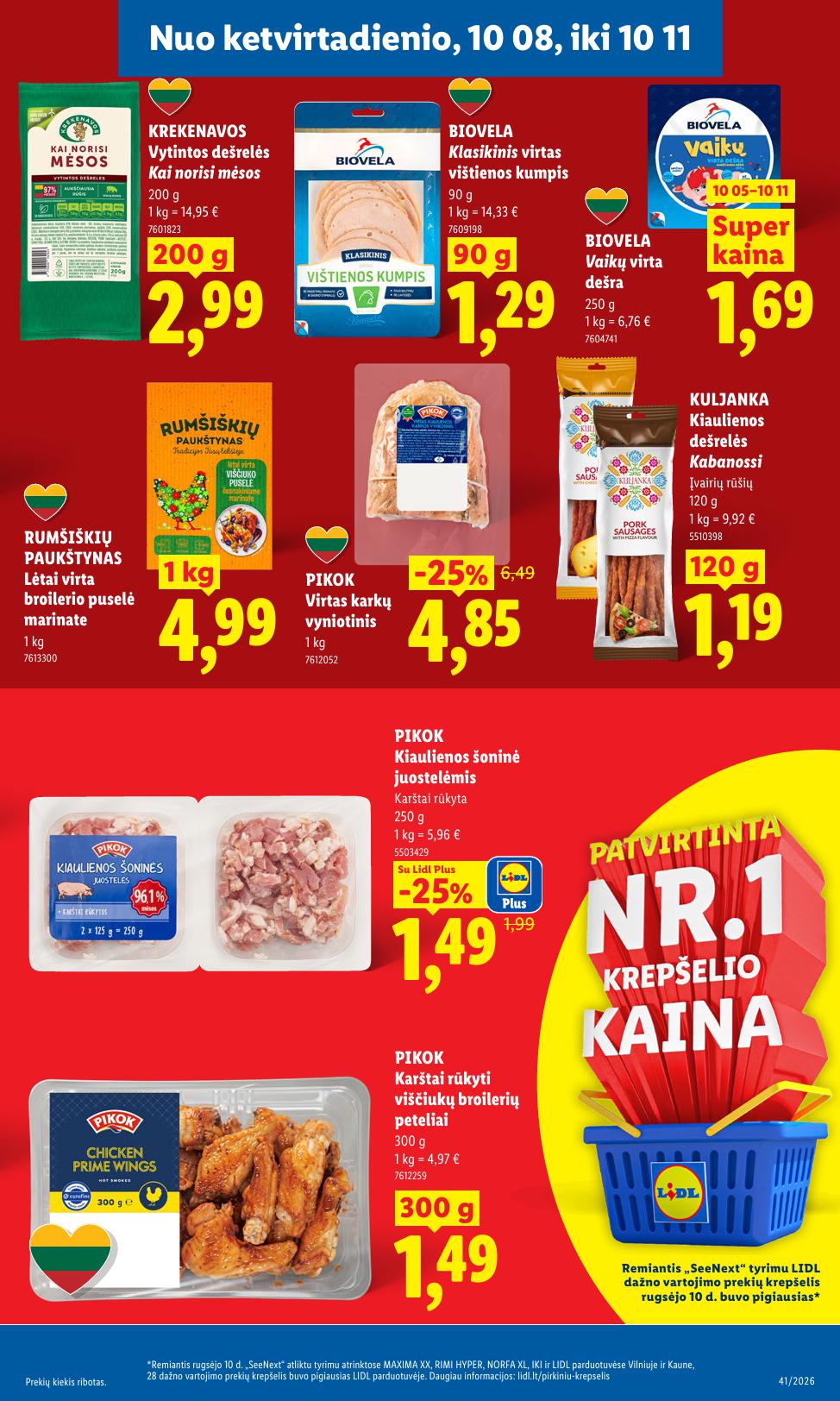 Naujausias LIDL kaininis katalogas 2026.10.05 - 2026.10.11