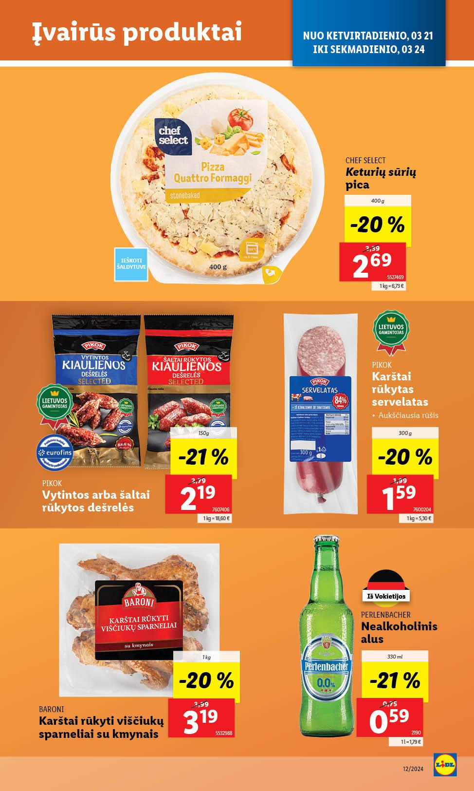 Naujausias LIDL kaininis katalogas 2024.03.18 - 2024.03.24
