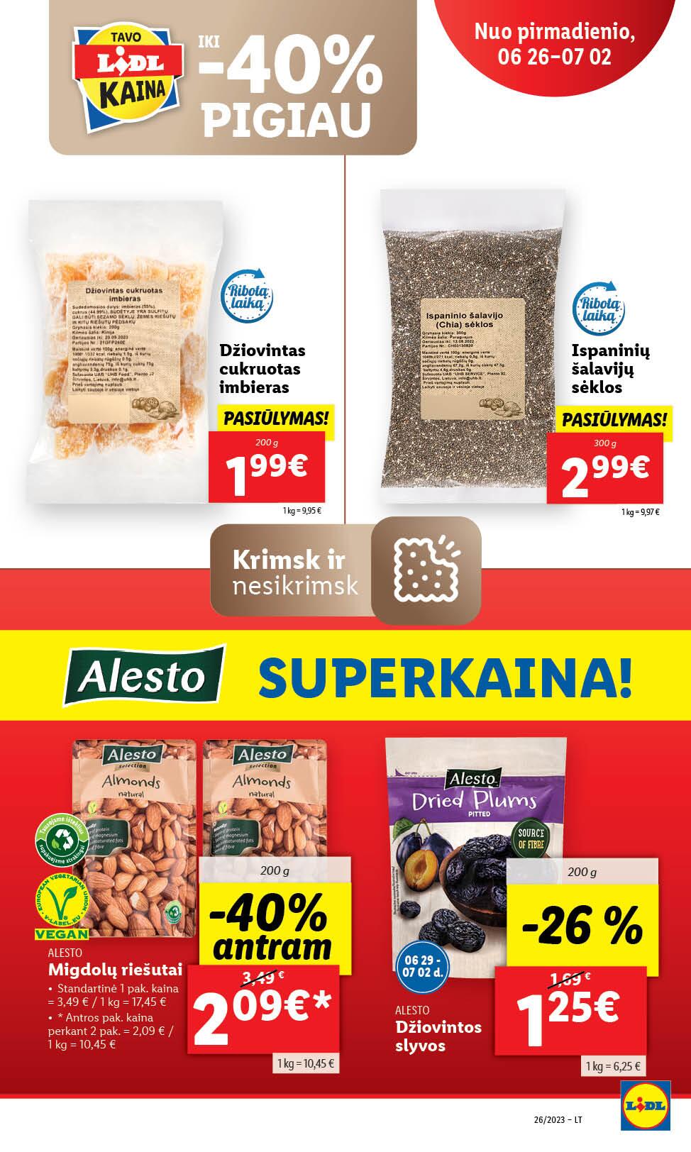 Naujausias LIDL kaininis katalogas 2023.06.26 - 2023.07.02