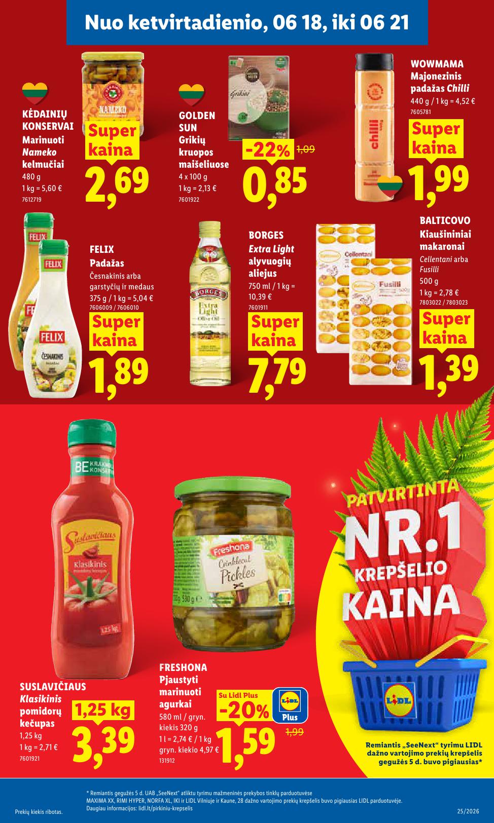 Naujausias LIDL kaininis katalogas 2026.06.15 - 2026.06.21