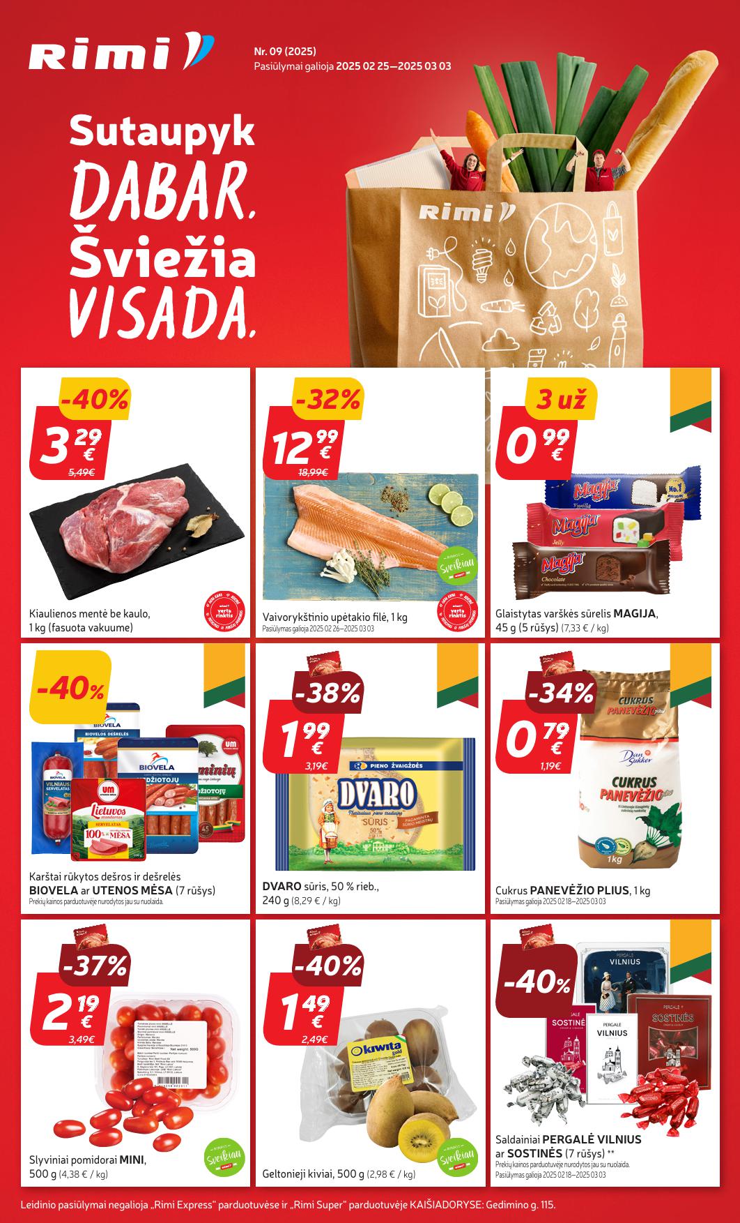 Naujausias RIMI kaininis katalogas 2025.02.25 - 2025.03.03