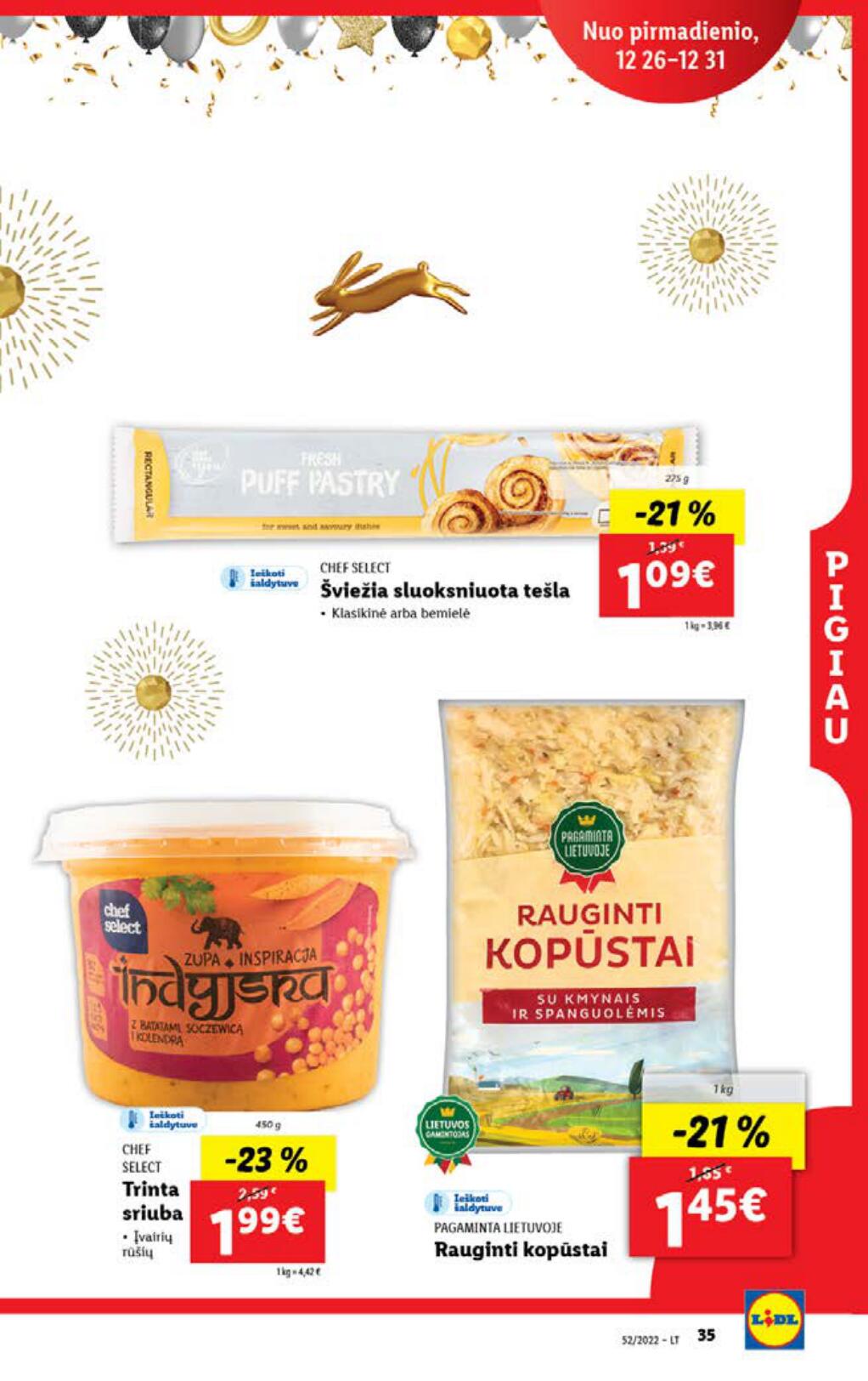 Naujausias LIDL kaininis katalogas 2022.12.26 - 2023.01.01