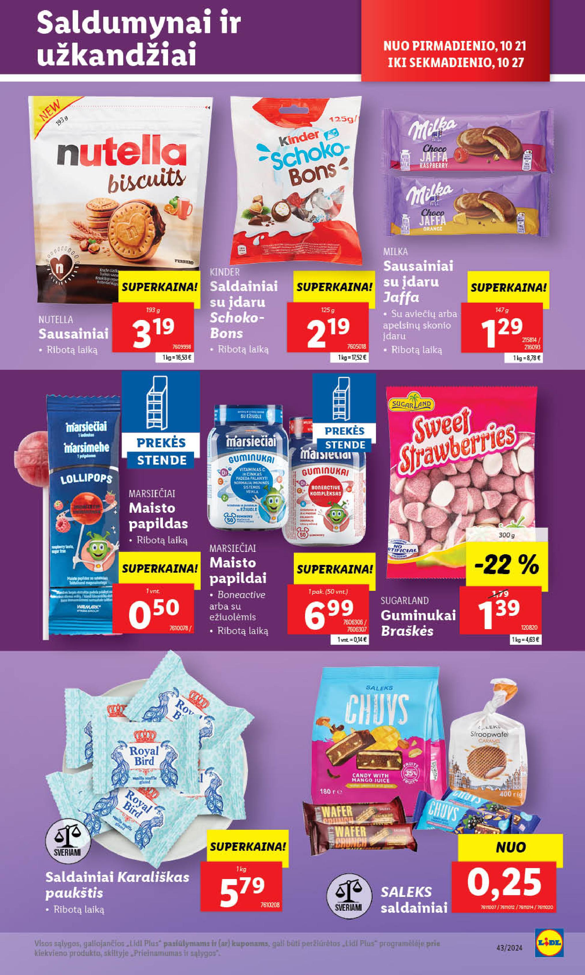 Naujausias LIDL kaininis katalogas 2024.10.21 - 2024.10.27