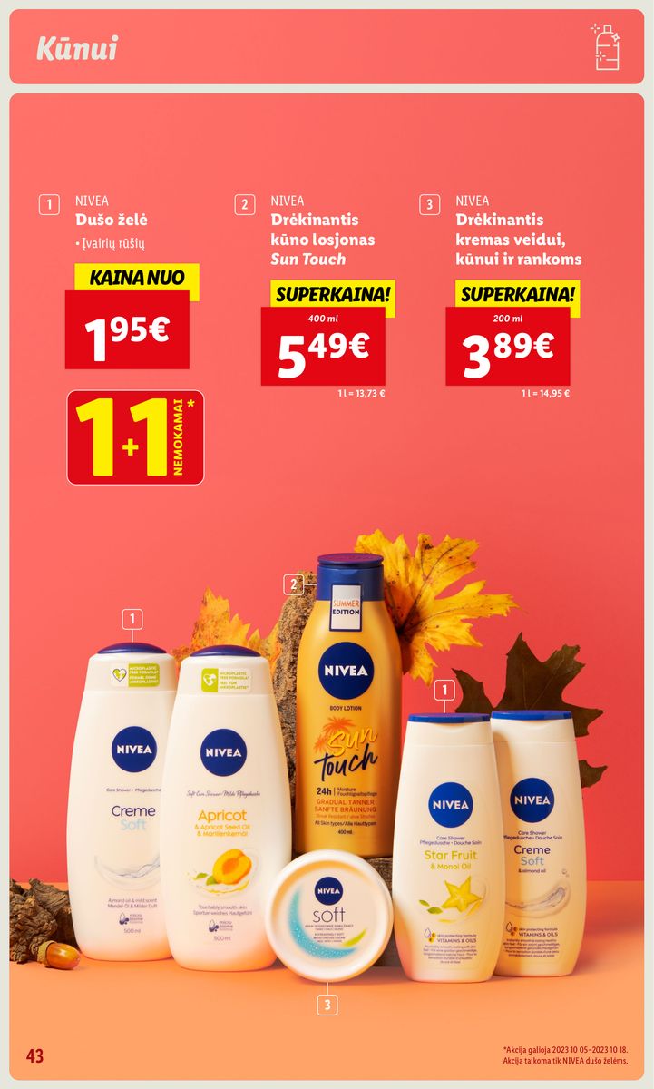 LIDL prekių katalogas "Grožio festivalis" galioja nuo 2023.10.05
