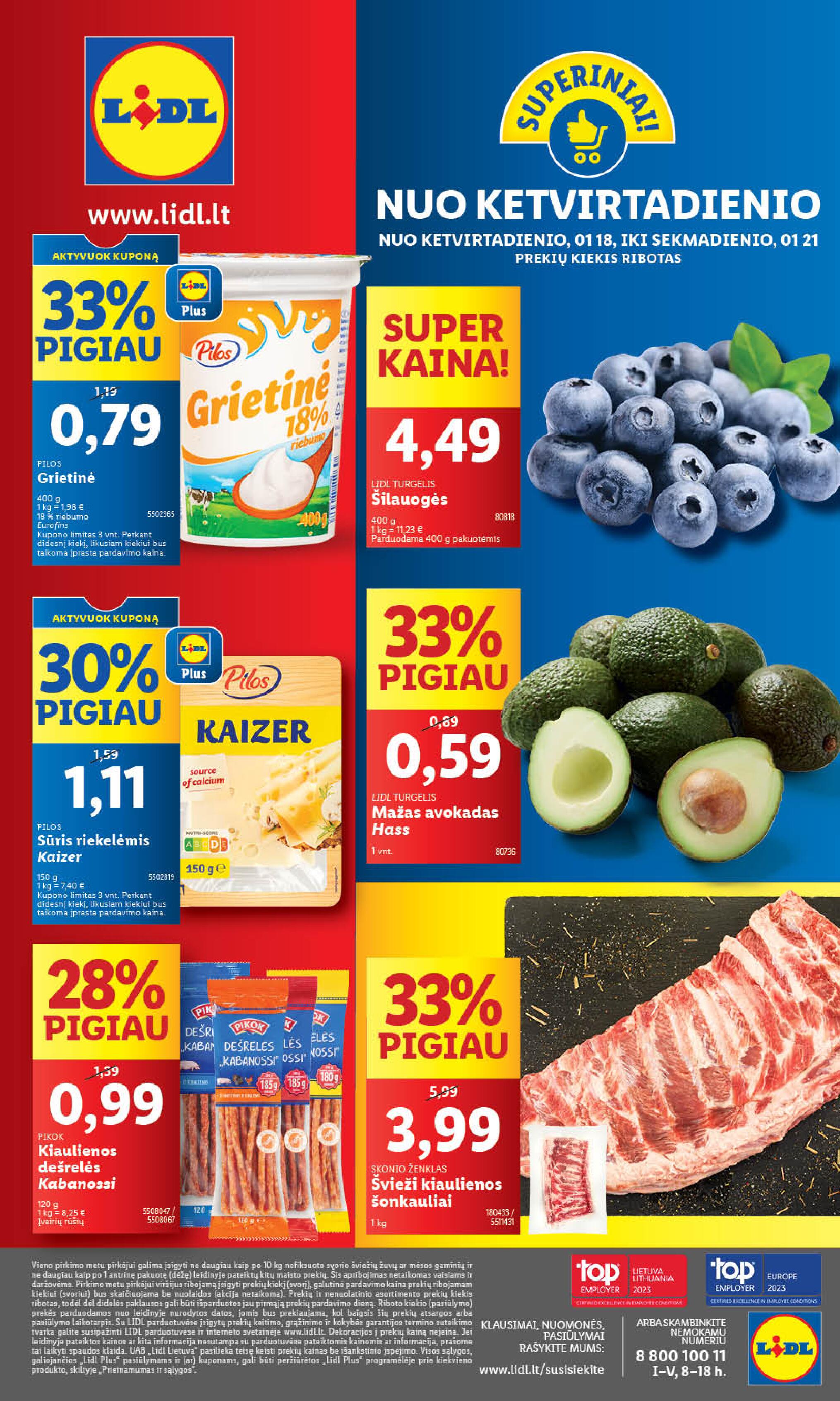 Naujausias LIDL kaininis katalogas 2024.01.15 - 2024.01.21